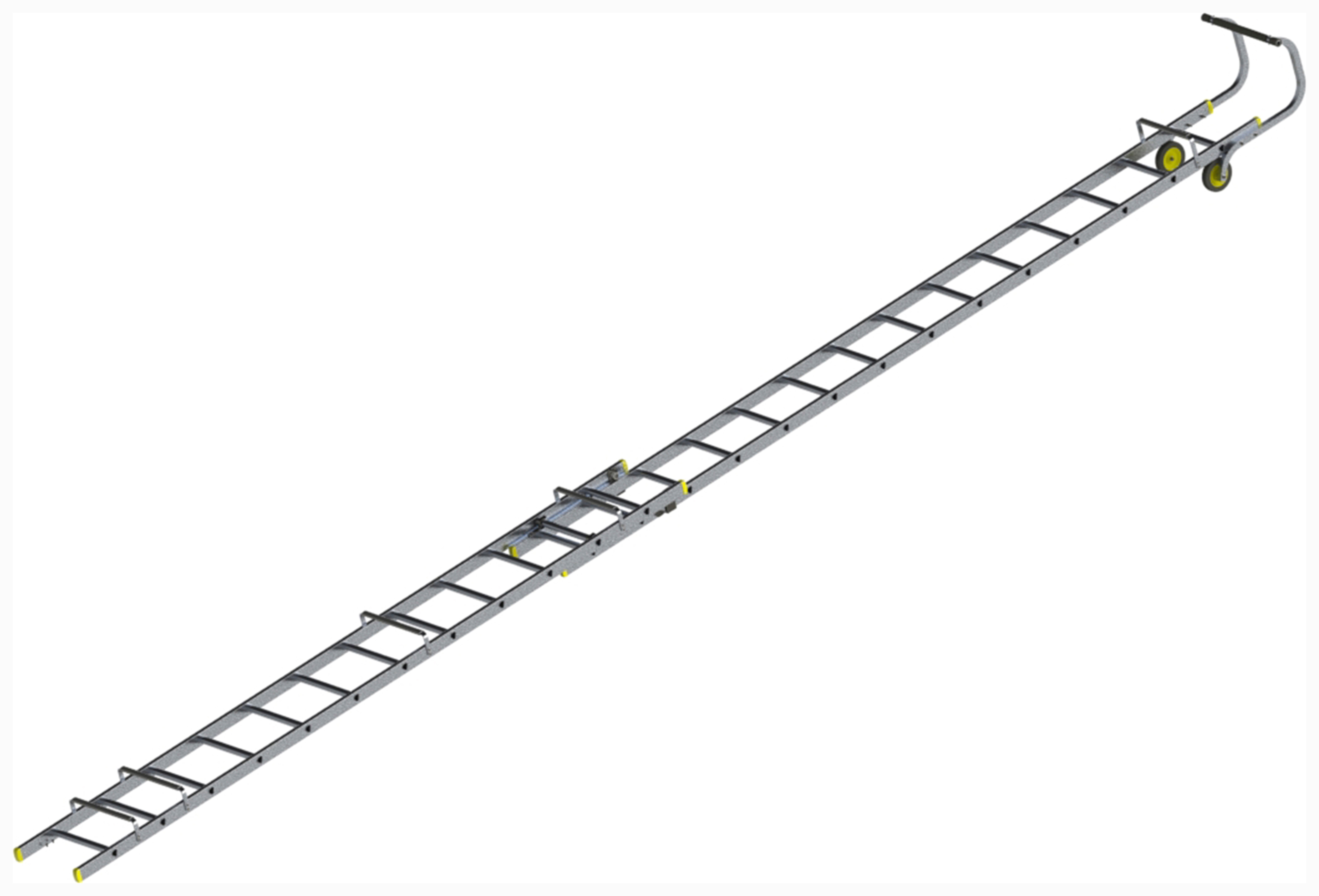 Werner Double Section 7.13m Aluminium Roof Ladder