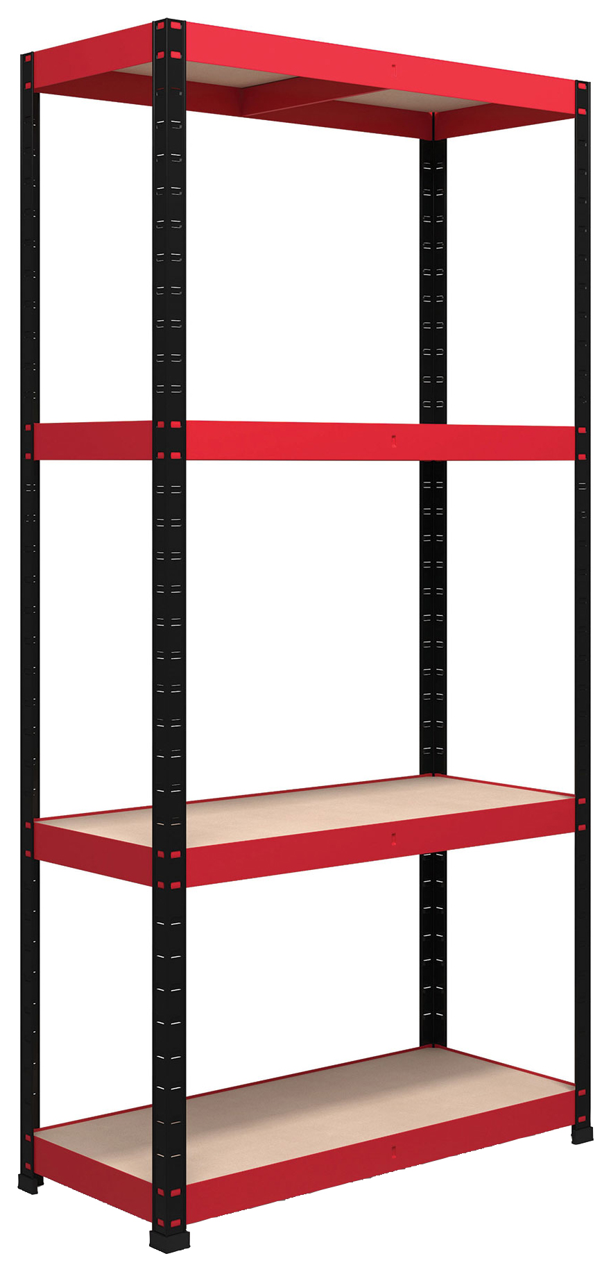 Image of Rb Boss Shelf Kit 4 Wood Shelves - 1800 x 900 x 300mm 500kg Udl