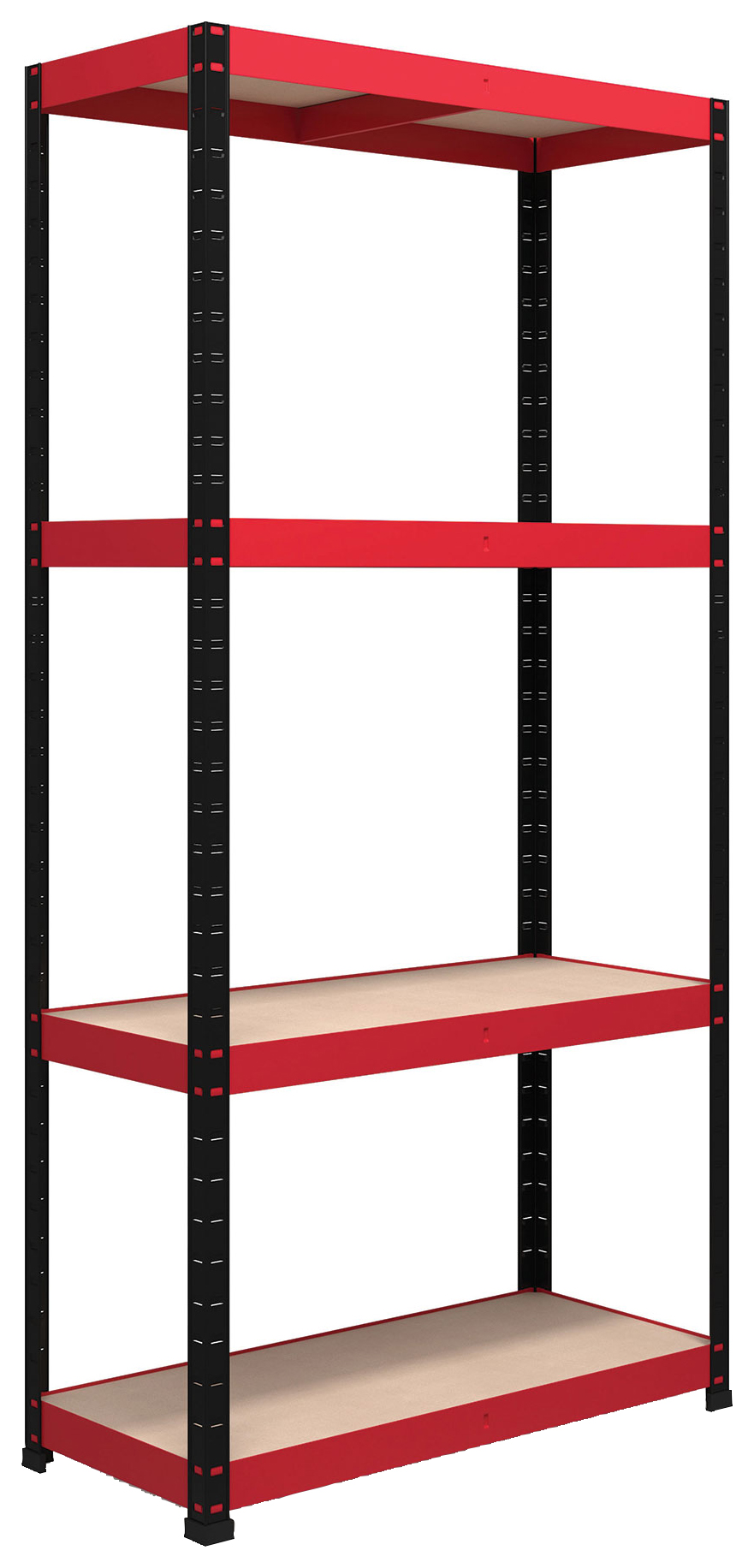 Image of Rb Boss Shelf Kit 4 Wood Shelves - 1800 x 900 x 400mm 300kg Udl