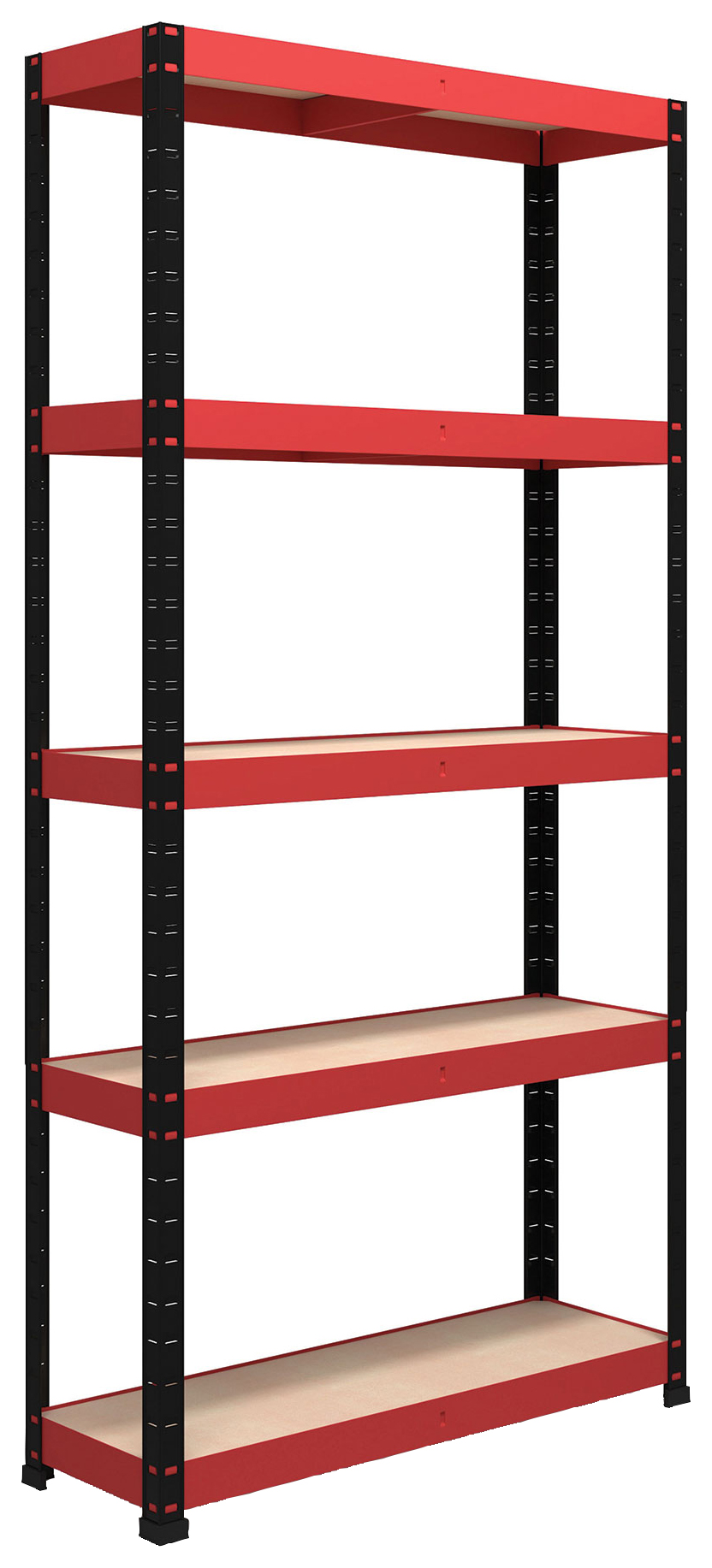 Image of Rb Boss Shelf Kit 5 Wood Shelves - 1800 x 900 x 300mm 250kg Udl