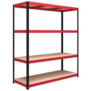Rb Boss Shelf Kit 4 Wood Shelves - 1800 x 1600 x 600mm 300kg Udl
