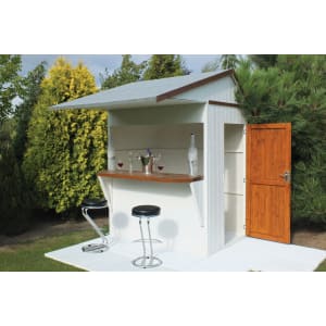 Shire 6 x 4ft Apex Roof Dip Treated Garden Bar & Store
