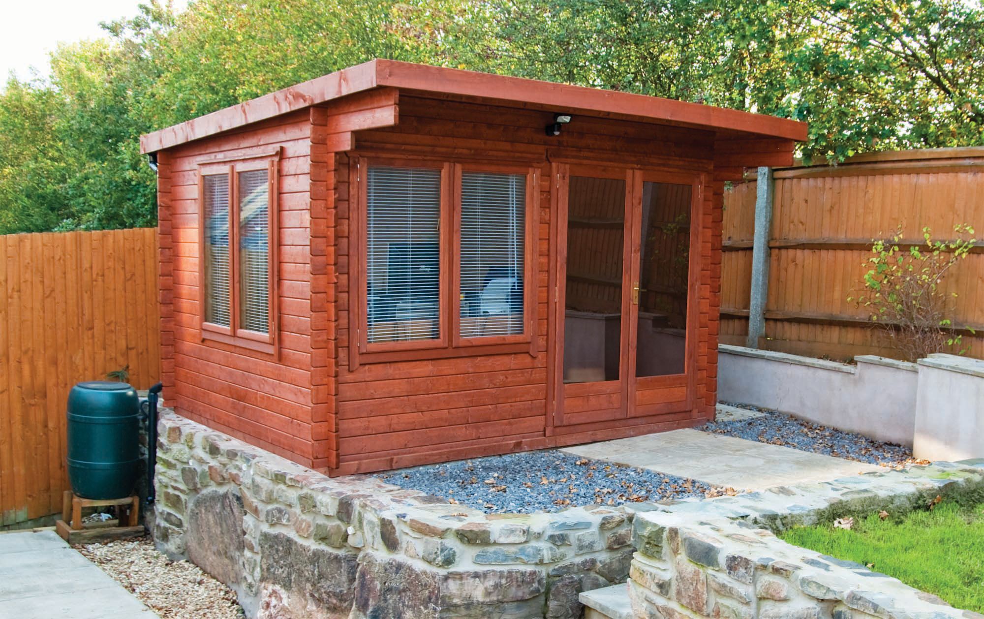 Shire Danbury Double Door Garden Home Office Cabin - 12 x 10ft