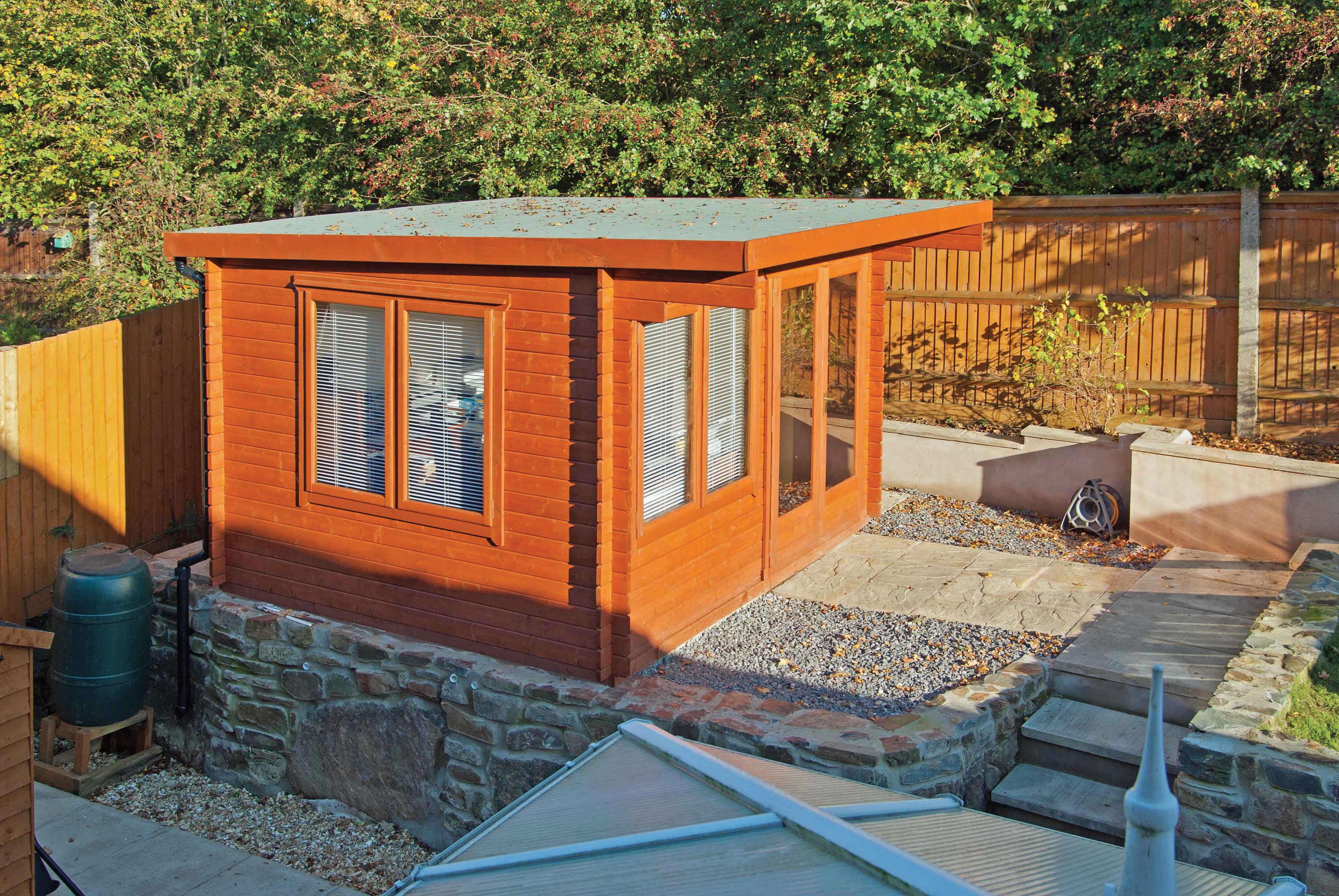 Shire Danbury 14 x 12ft Double Door Garden Home Office Cabin