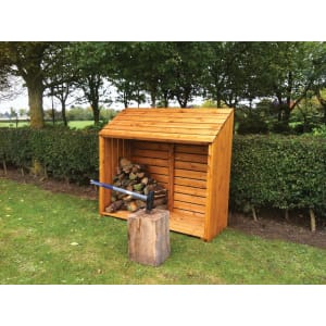 Shire 5 x 2ft Large Overlap Timber Dip Treated Log Store