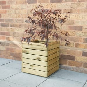 Forest Garden Linear Square Planter - 400mm x 400mm