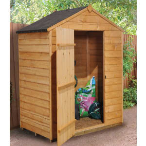 Forest Garden 5 x 3 ft Apex Overlap Dip Treated Windowless Shed