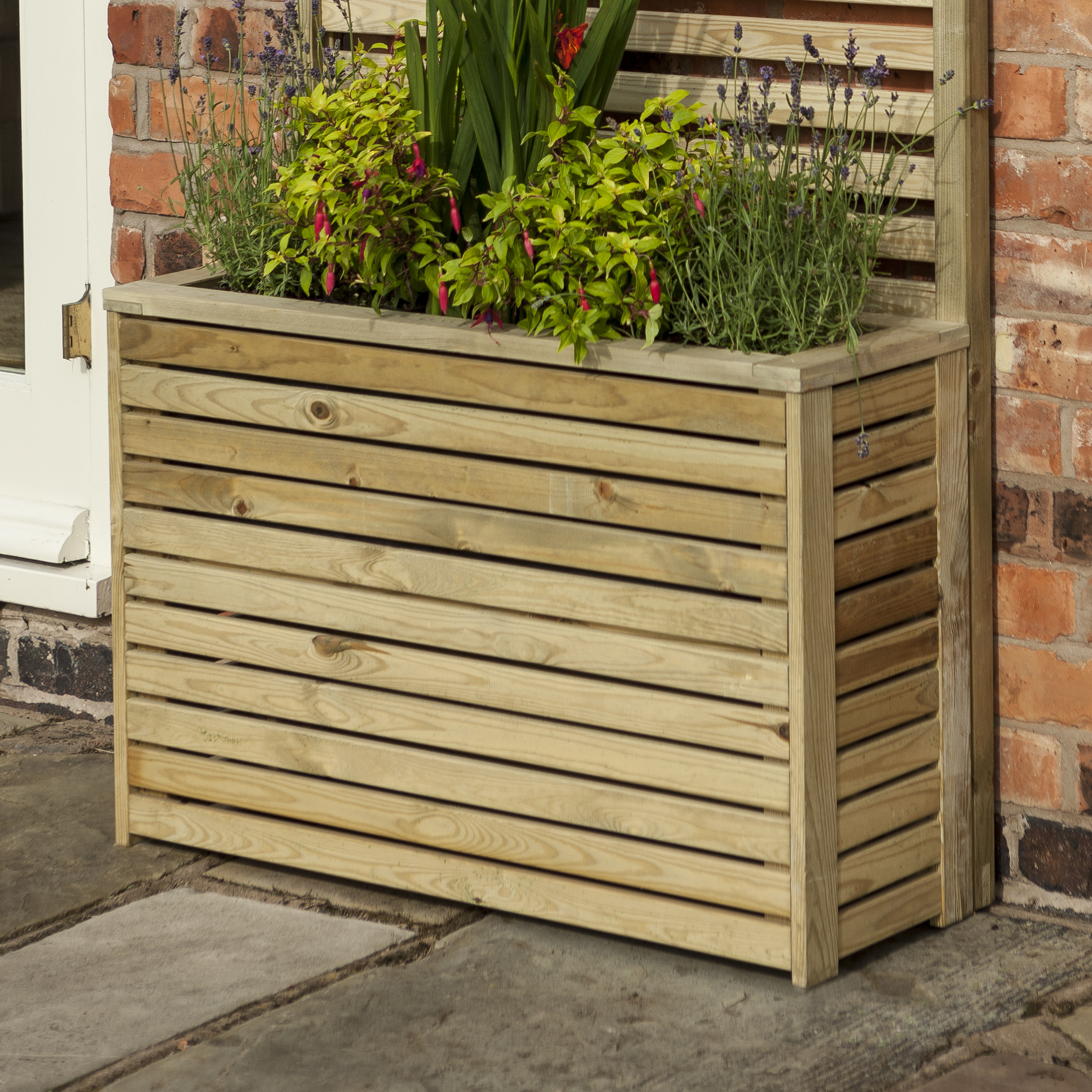 Image of Rowlinson Wooden Planter - 600 x 900 x 300mm