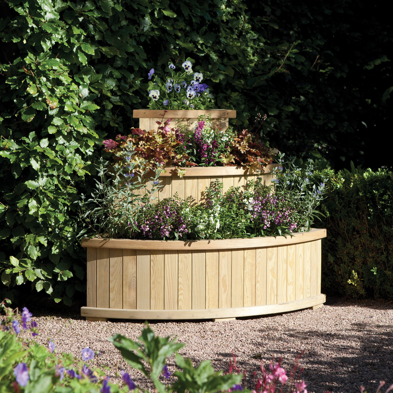 Image of Rowlinson Marberry Corner Cascade Planter - 850 x 950mm