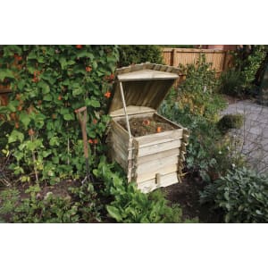 Rowlinson 2 x 2ft Beehive Timber Garden Compost Bin
