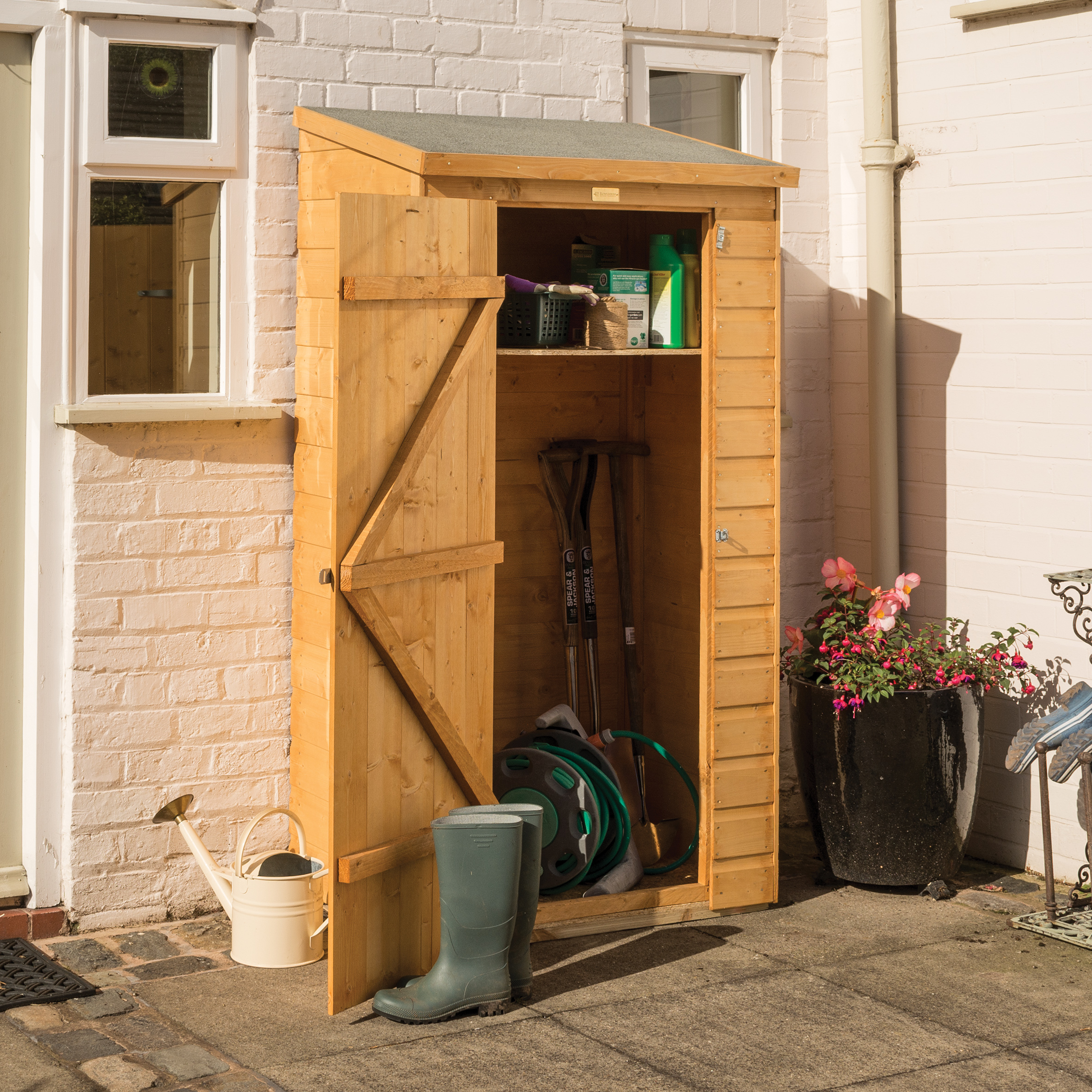 Rowlinson Lean-To Midi Garden Tool Storage Shed - 6 x 3ft