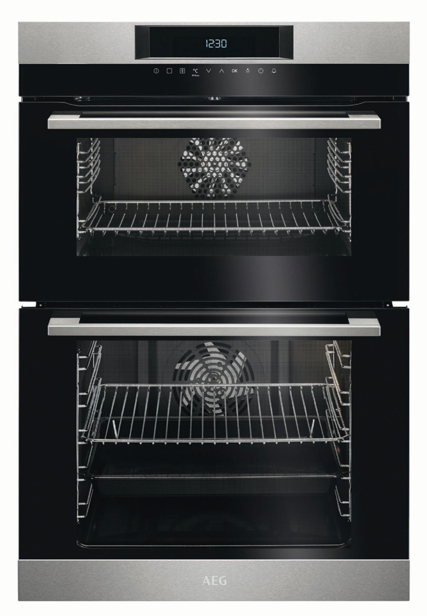 AEG DCK731110M SurroundCook Double Tower Electric Oven - Stainless Steel