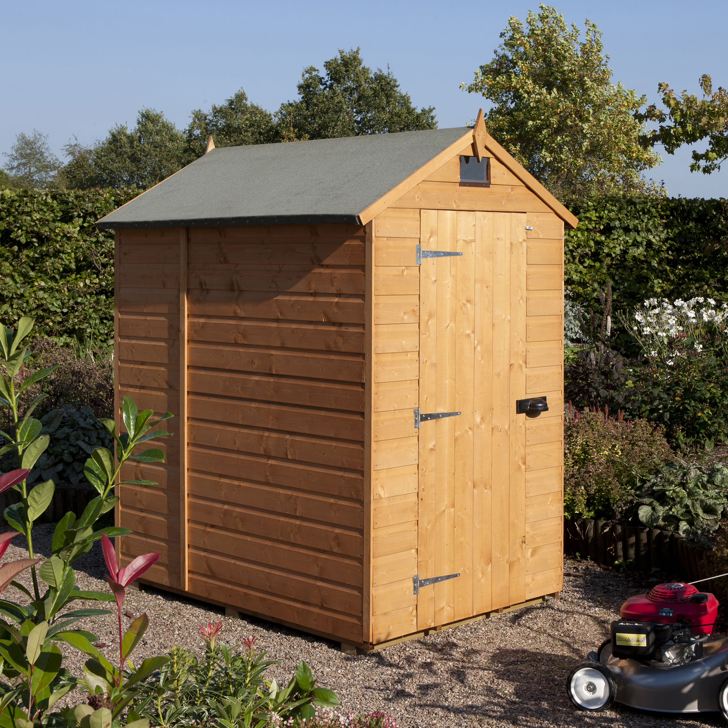 Rowlinson Security Shed with Apex Window - 7 x 5ft