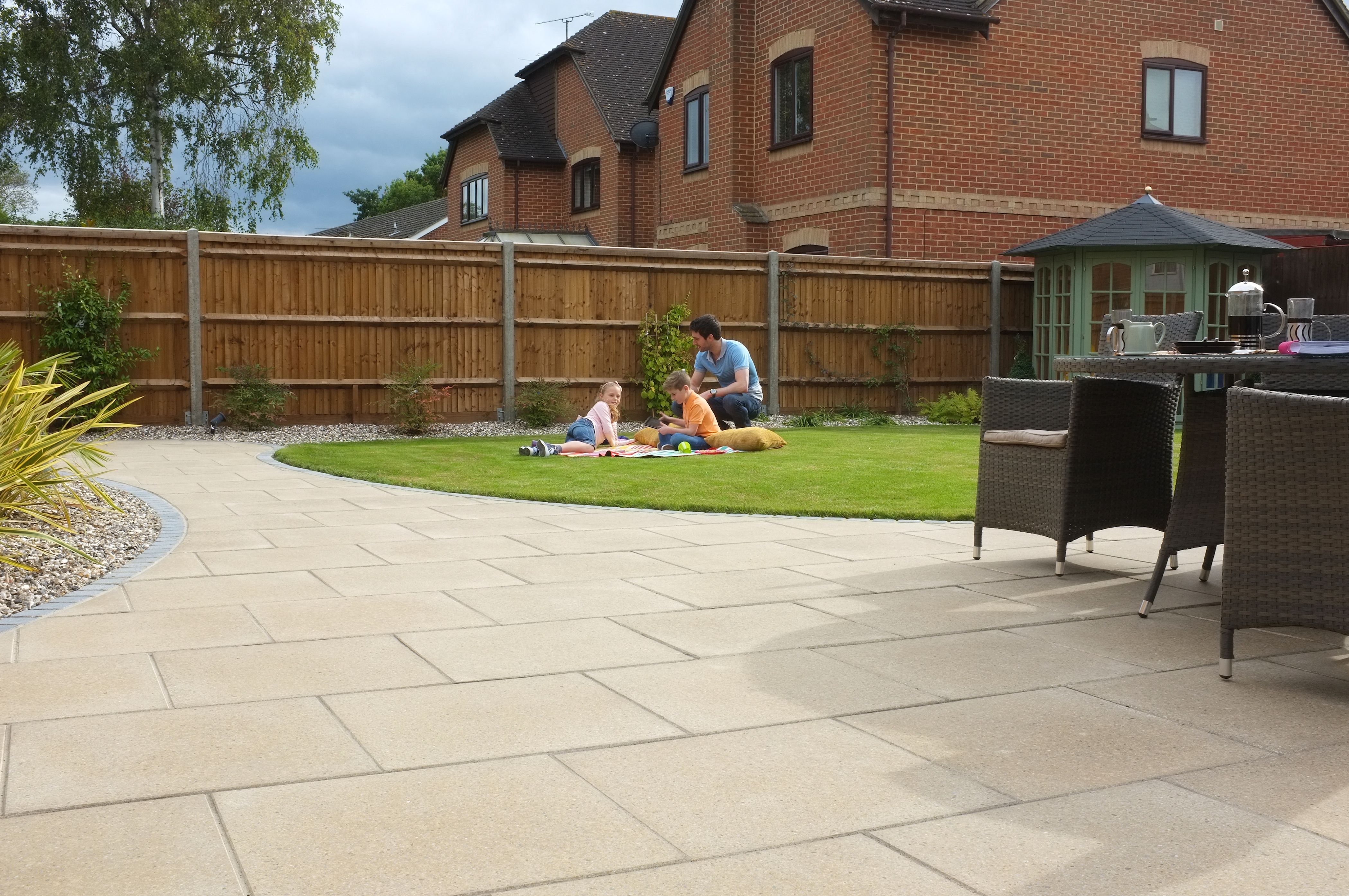 Marshalls Perfecta Smooth Natural Paving Slab 600 x 600 x 35 mm - 10.8m2 pack