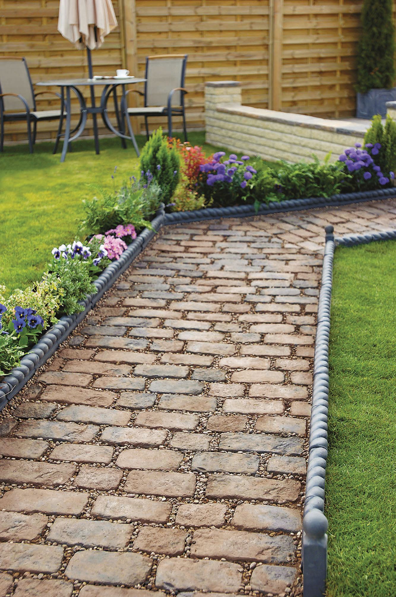 Marshalls Antique Rope Textured Edging Stone -  Midnight Blue 465 x 170 x 50mm Pack of 52