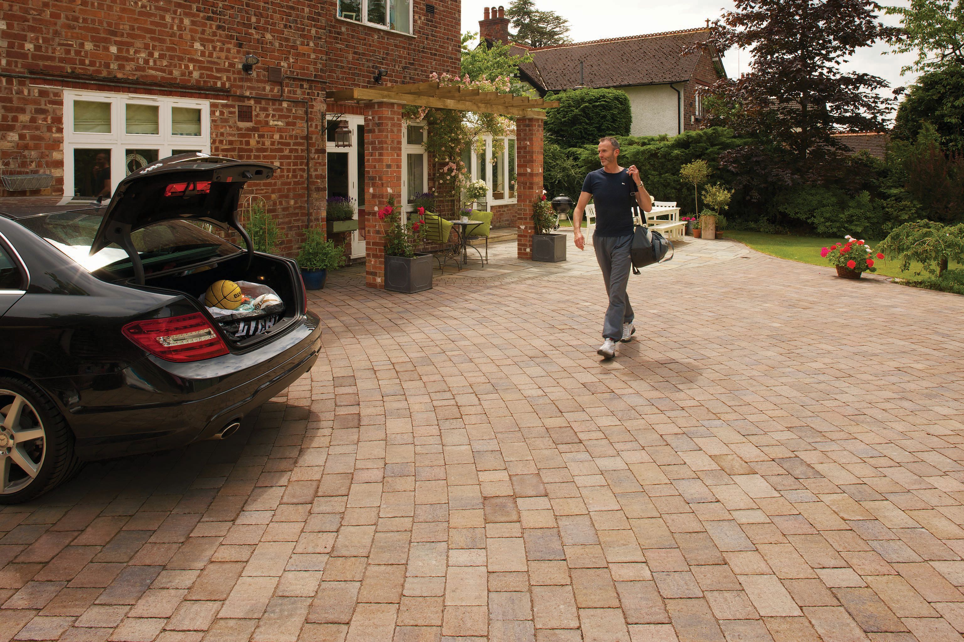 Marshalls Drivesett Tegula Textured Driveway Block Paving - Autumn 120 x 160 x 50mm Pack of 606