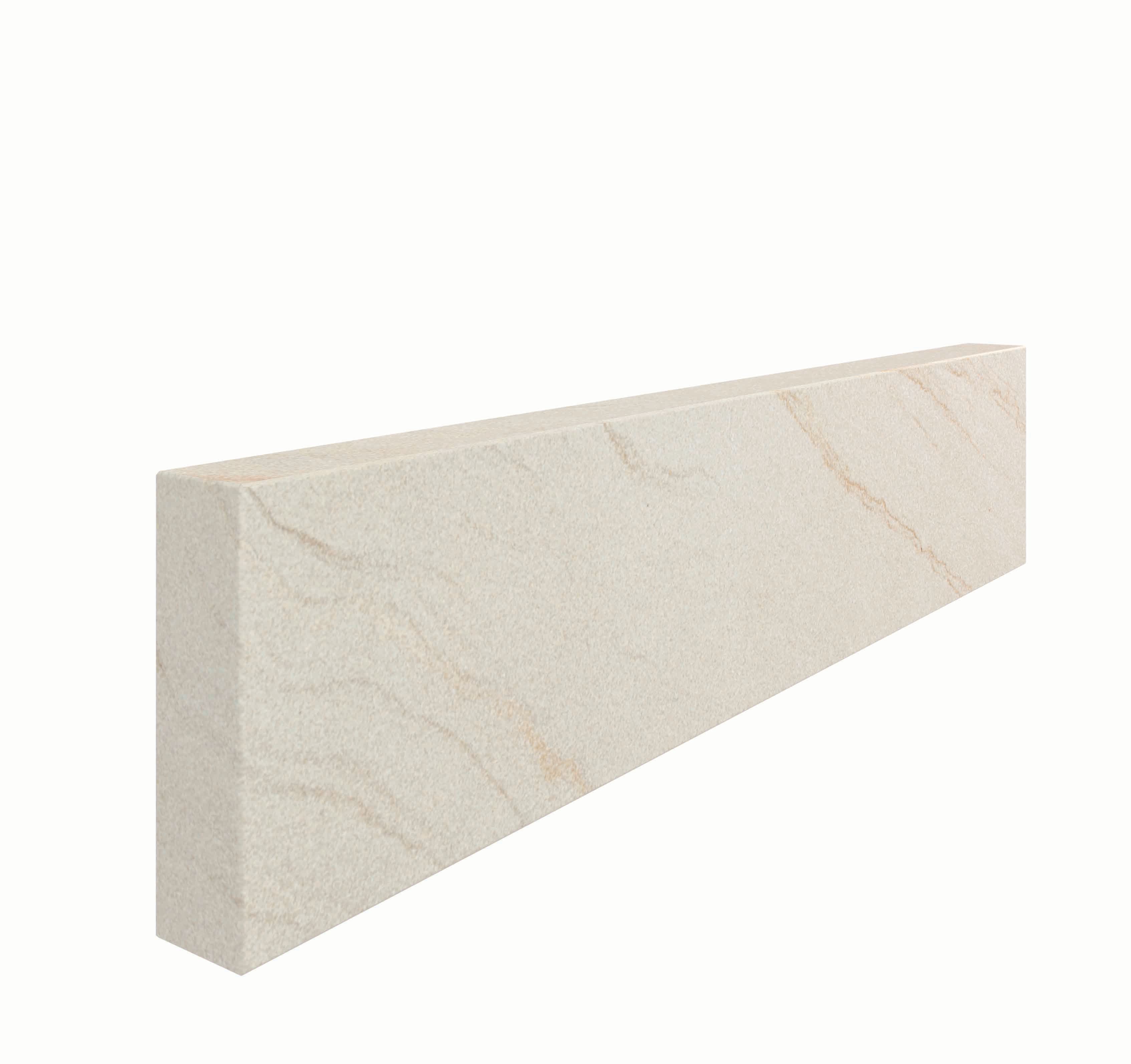 Image of Marshalls Fairstone Sawn Versuro Smooth Edging Stone - Caramel Cream 845 x 150 x 50mm - Pack of 20