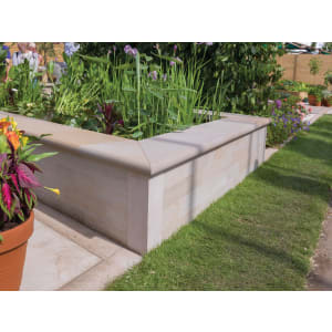 Marshalls Fairstone Sawn Versuro Smooth Coping Stone - Antique Silver 500 x 136 x 50mm Pack of 50