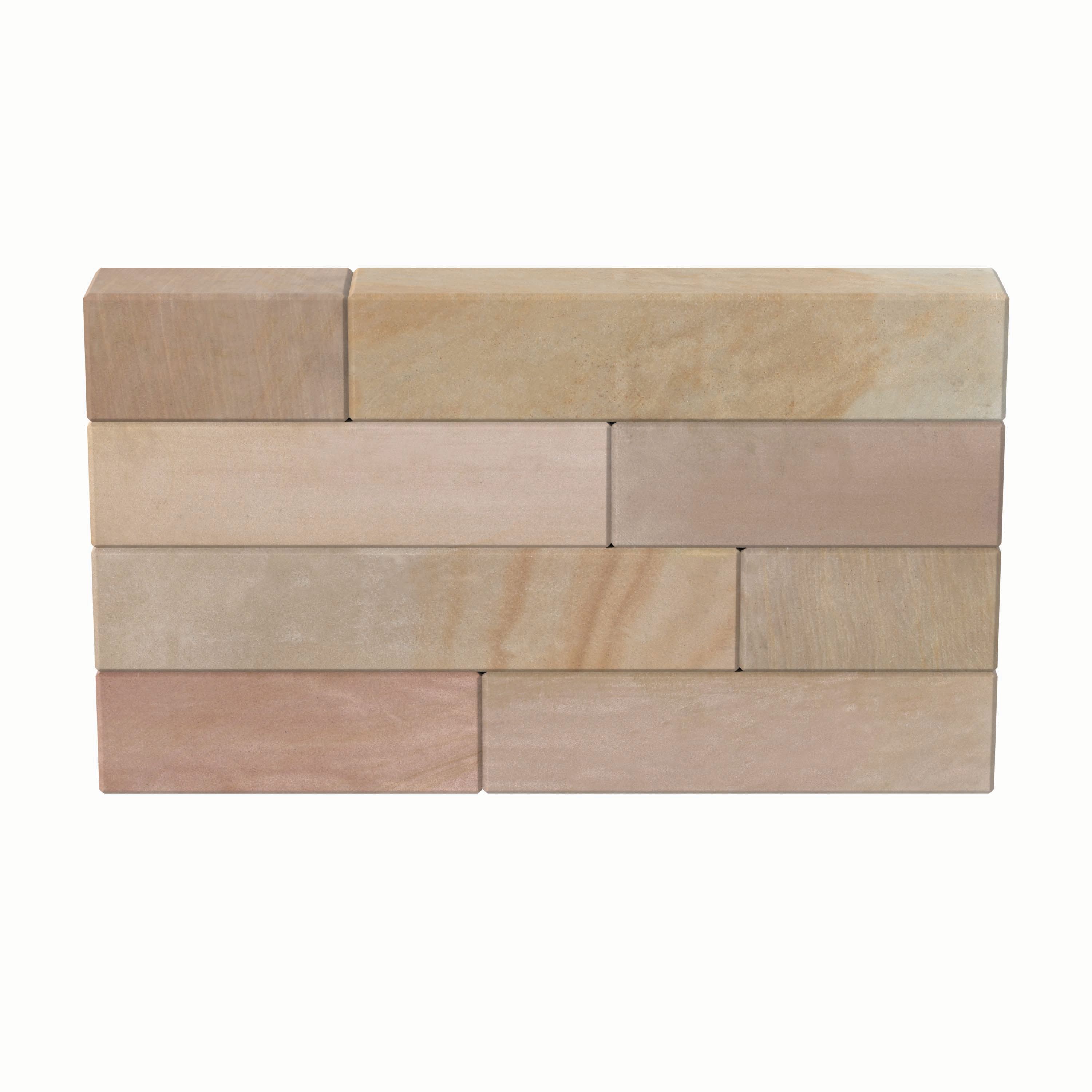 Marshalls Fairstone Sawn Versuro Smooth Autumn Bronze Coping Stone - 500 x 136 x 50mm - Pack of 50