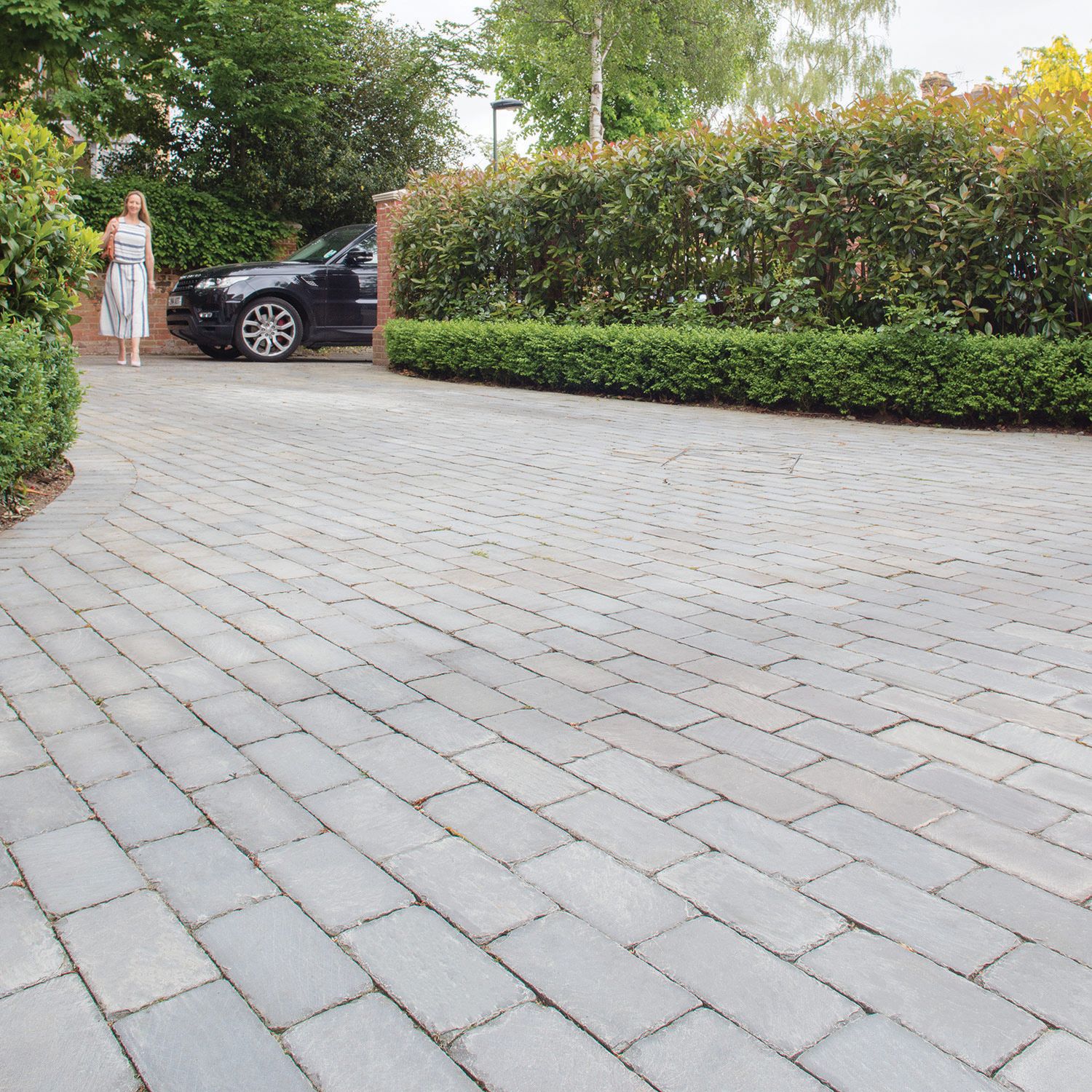 Marshalls Fairstone Natural Sawn Set Silver Birch Driveway Block Paving - 200 x 100 x 50mm - Pack Of 480