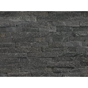 Marshalls Stoneface Drystack Corner Walling Pack - Nero Quartzite 2.89m2