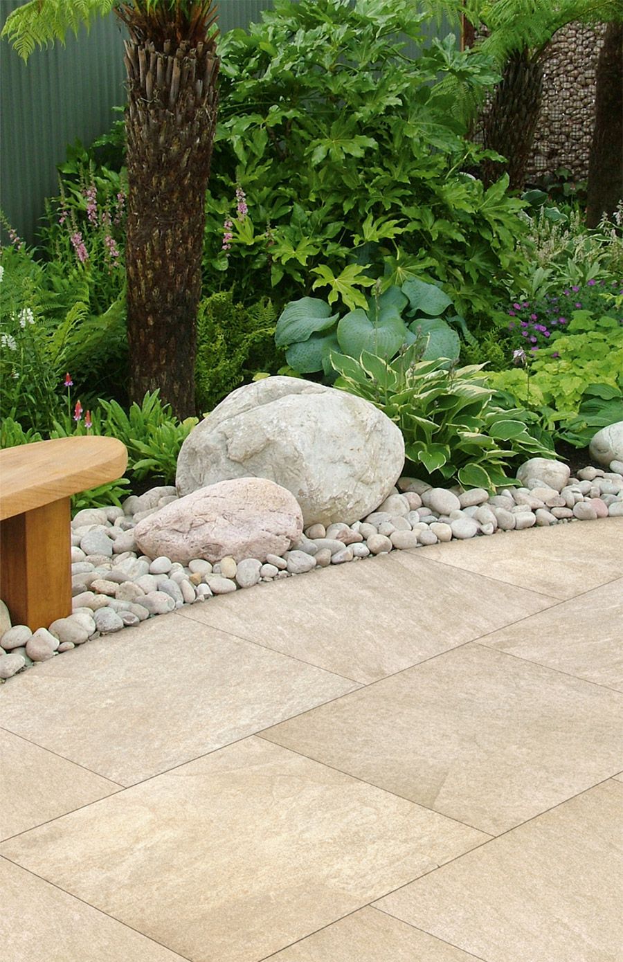 Image of Marshalls Symphony Smooth Buff Porcelain Paving Patio Pack - 16.16 M2