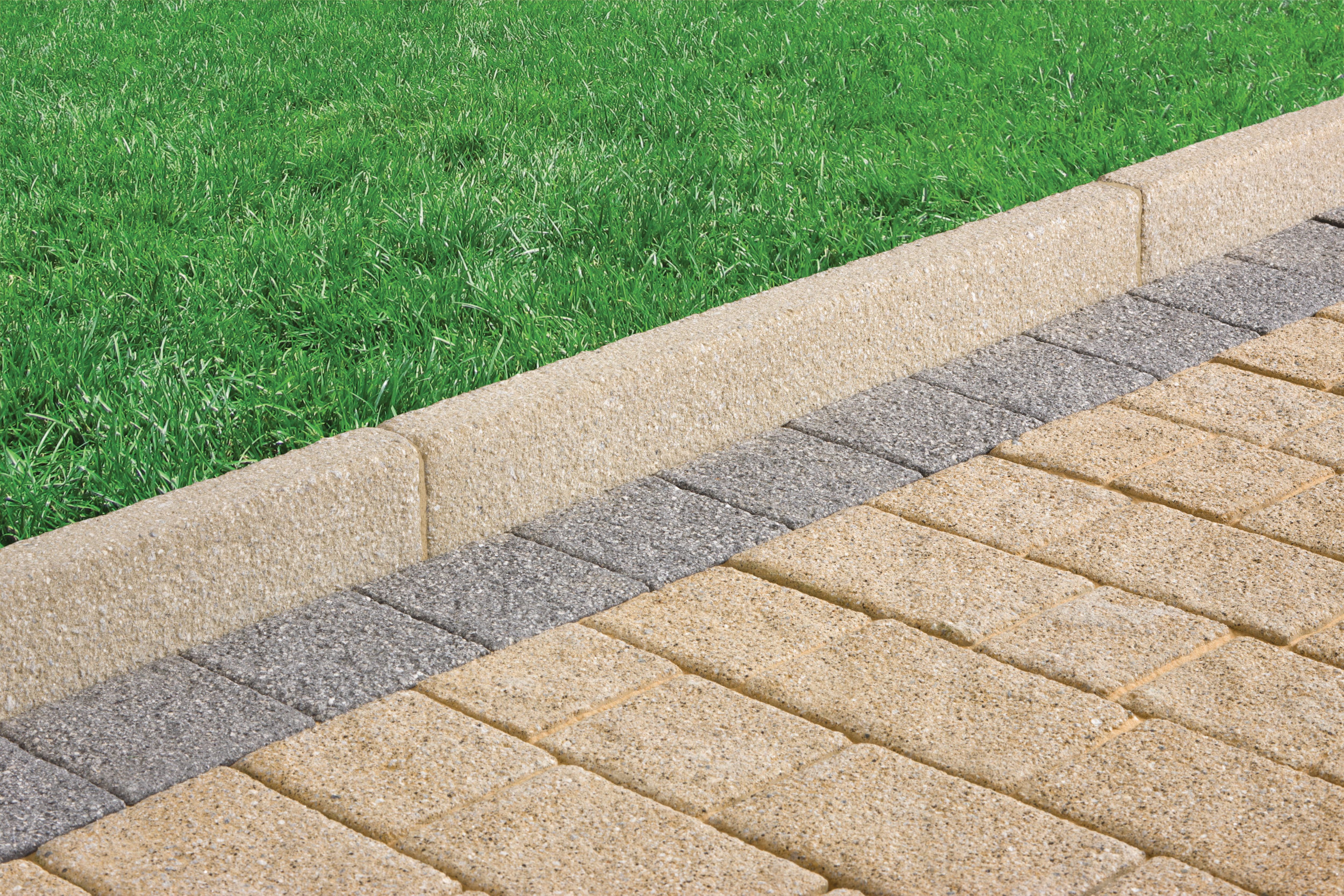 Marshalls Drivesett Argent Coarse Edging Stone - Natural 63 x 150 x 915mm Pack of 48