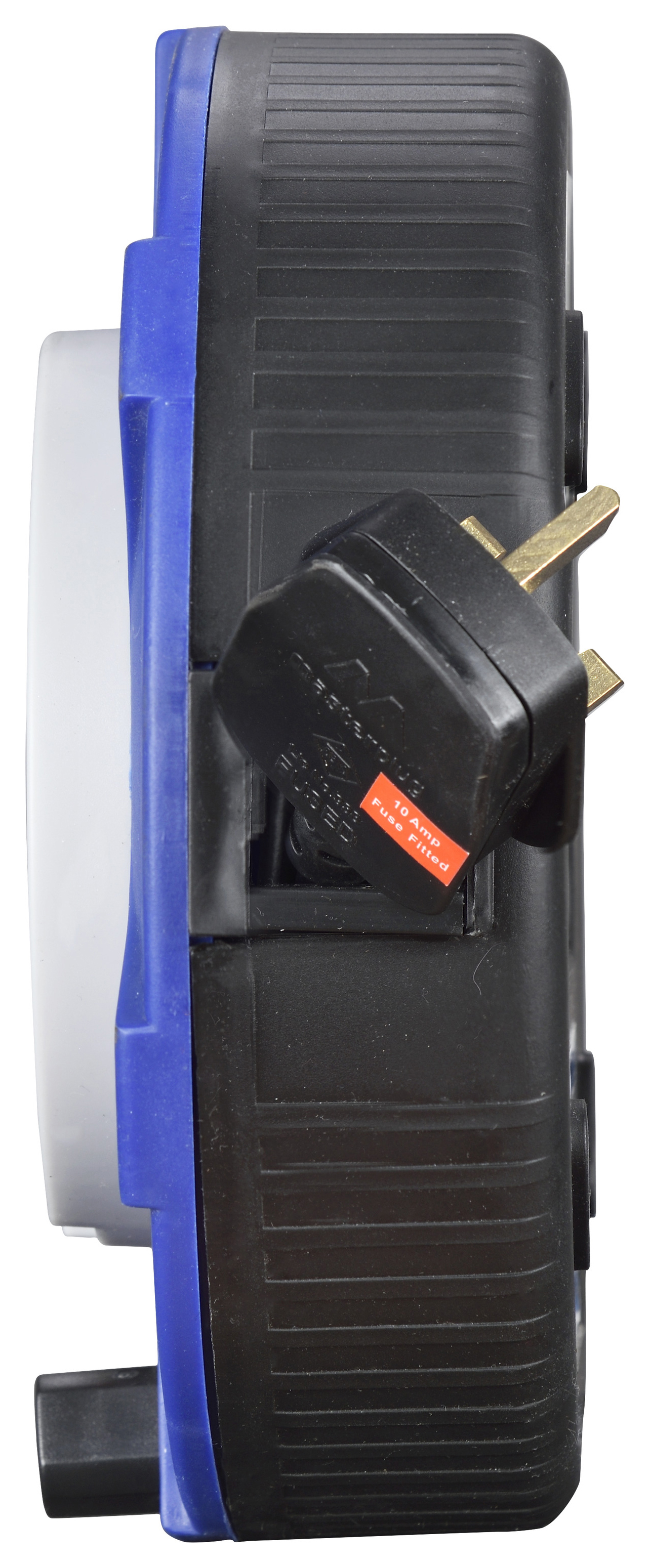 Image of Masterplug 4 Socket Medium Cassette Reel - Blue 8m 10A