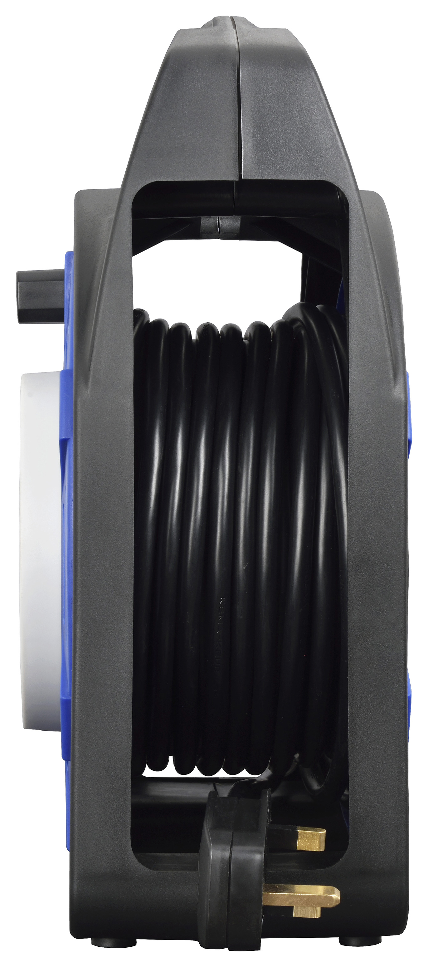 Image of Masterplug 4 Socket Thermal Cut-out Case Reel - Blue 20m 10A