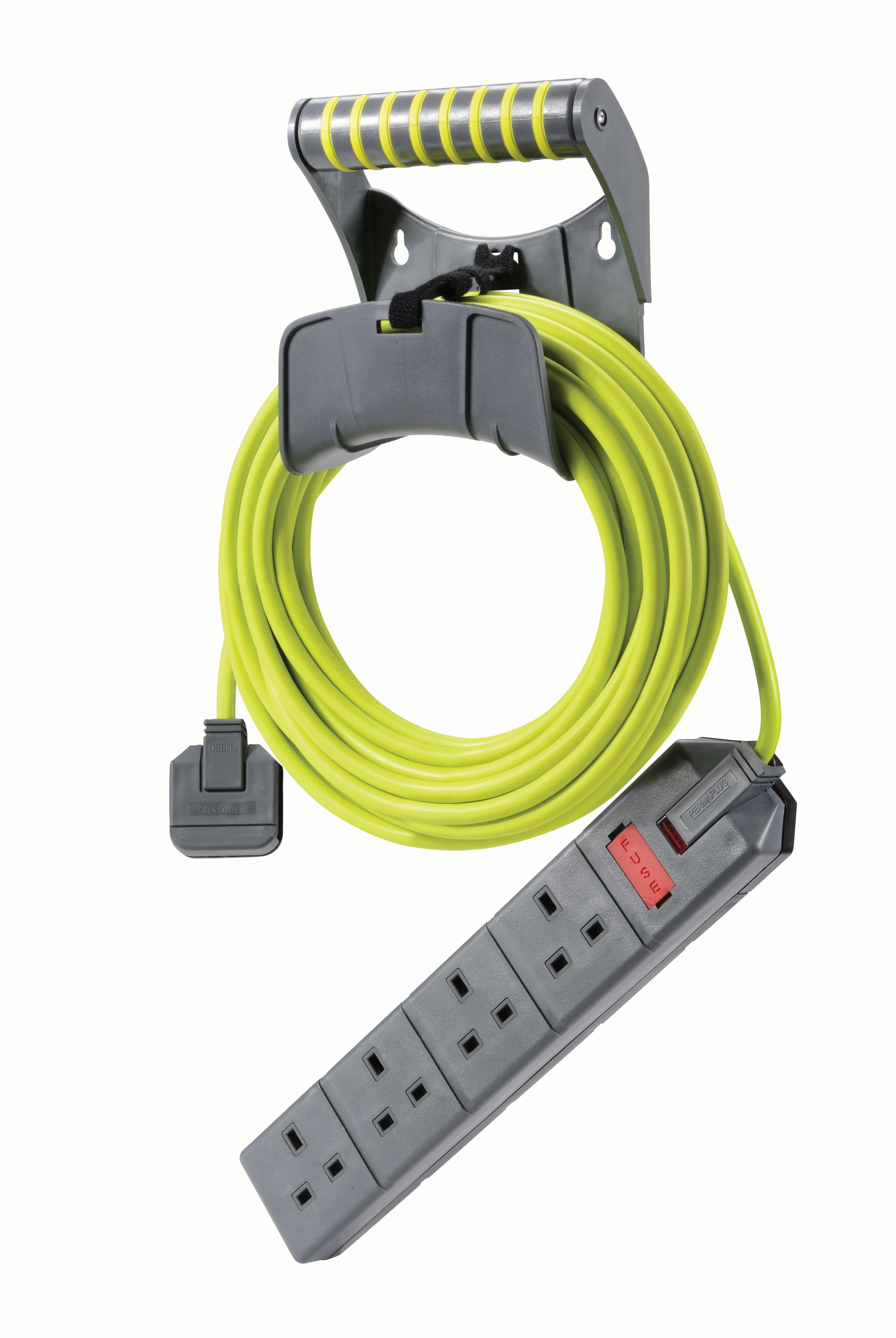 Masterplug 13A Pro-XT 4 Gang Trailing Socket with Heavy Duty Plug - 10m