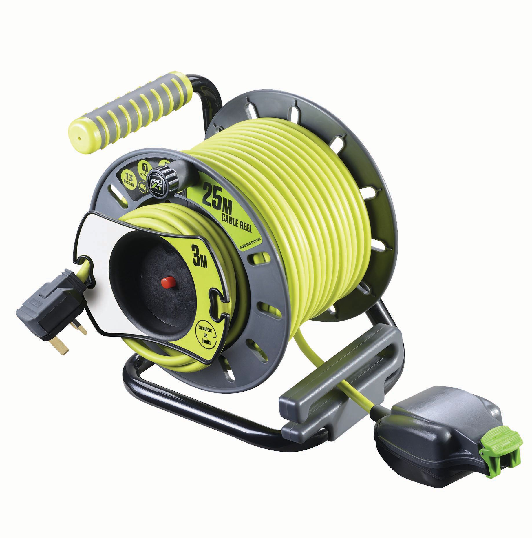 Masterplug Pro-XT Reverse Open Reel High Visibility Cable