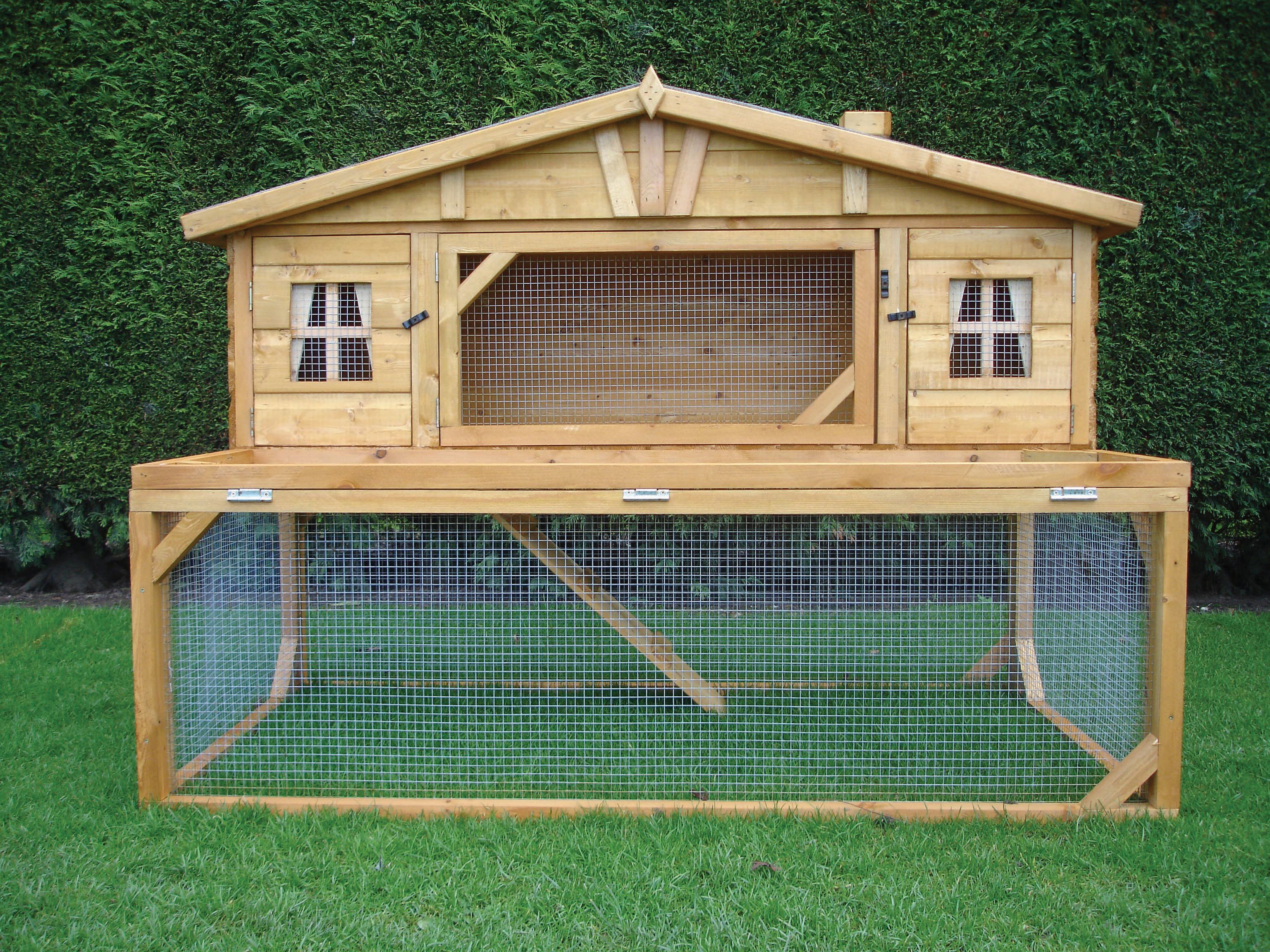 Shire Timber Apex Chicken Mansion House Coop & Run - 5 x 3 ft