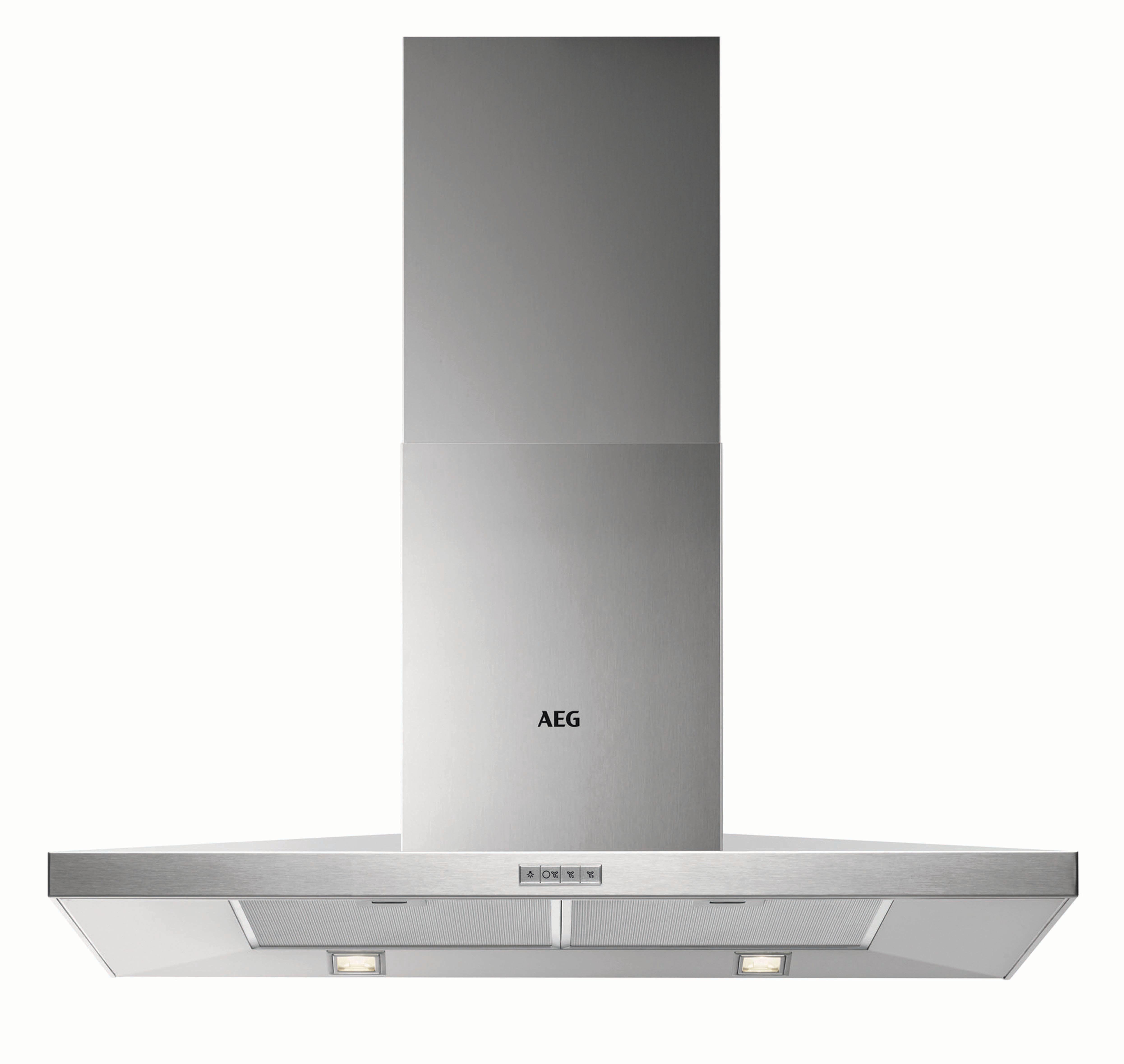 Image of AEG DKB4950M 90cm Chimney Cooker Hood - Stainless Steel