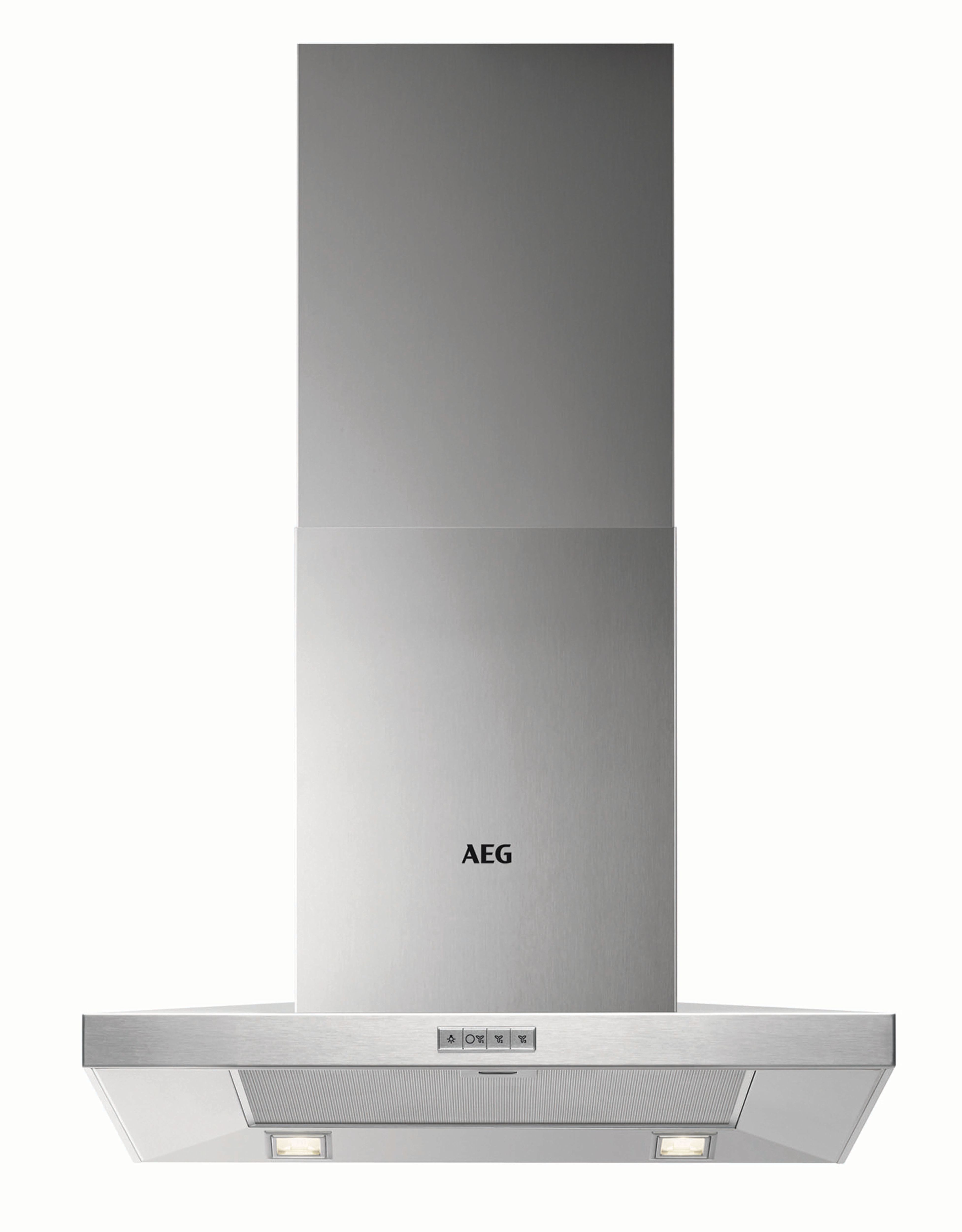 Image of AEG DKB4650M 60cm Chimney Cooker Hood - Stainless Steel