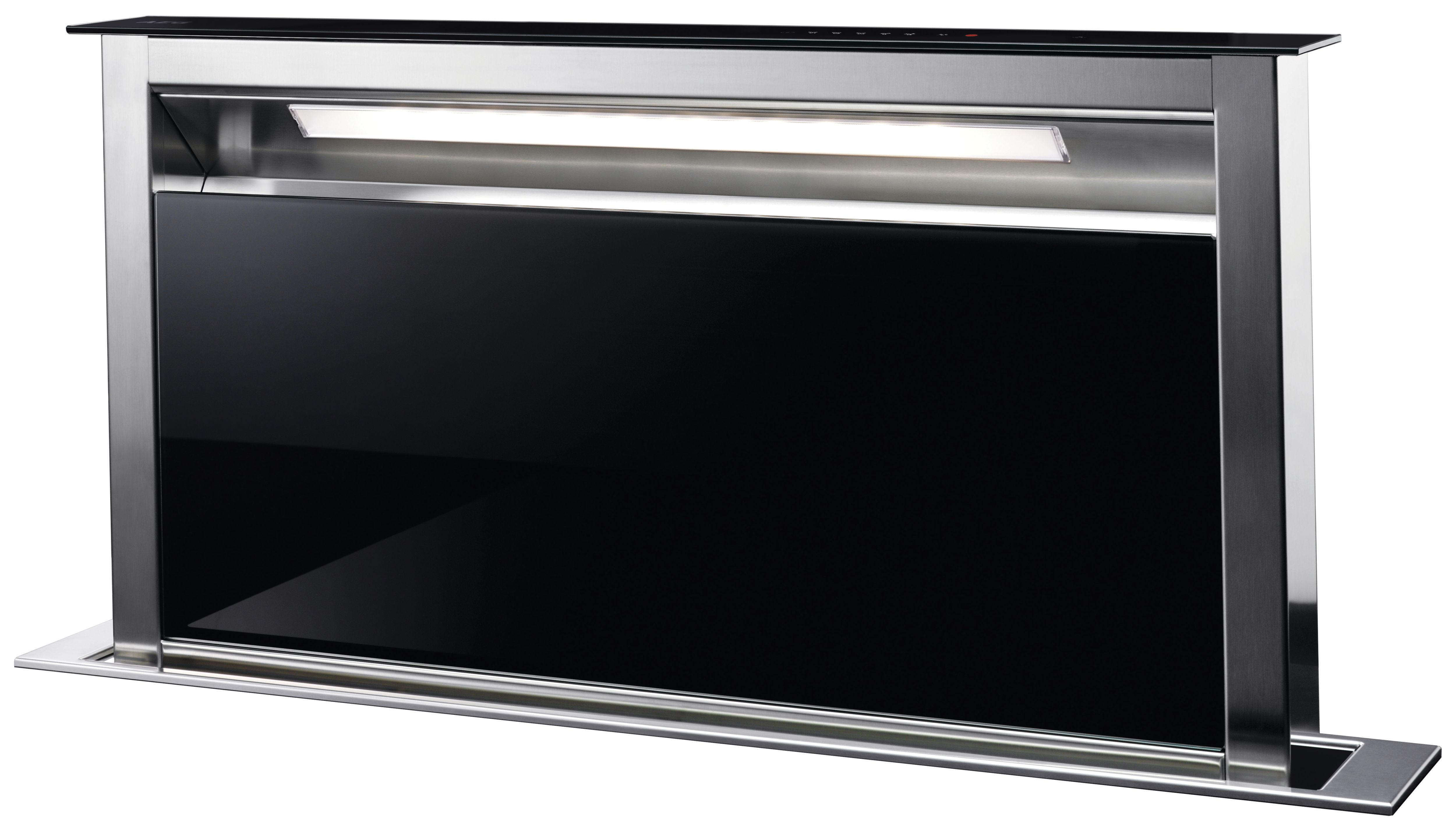 Image of AEG DDE5980G 90cm Downdraft Cooker Hood - Black & Stainless Steel