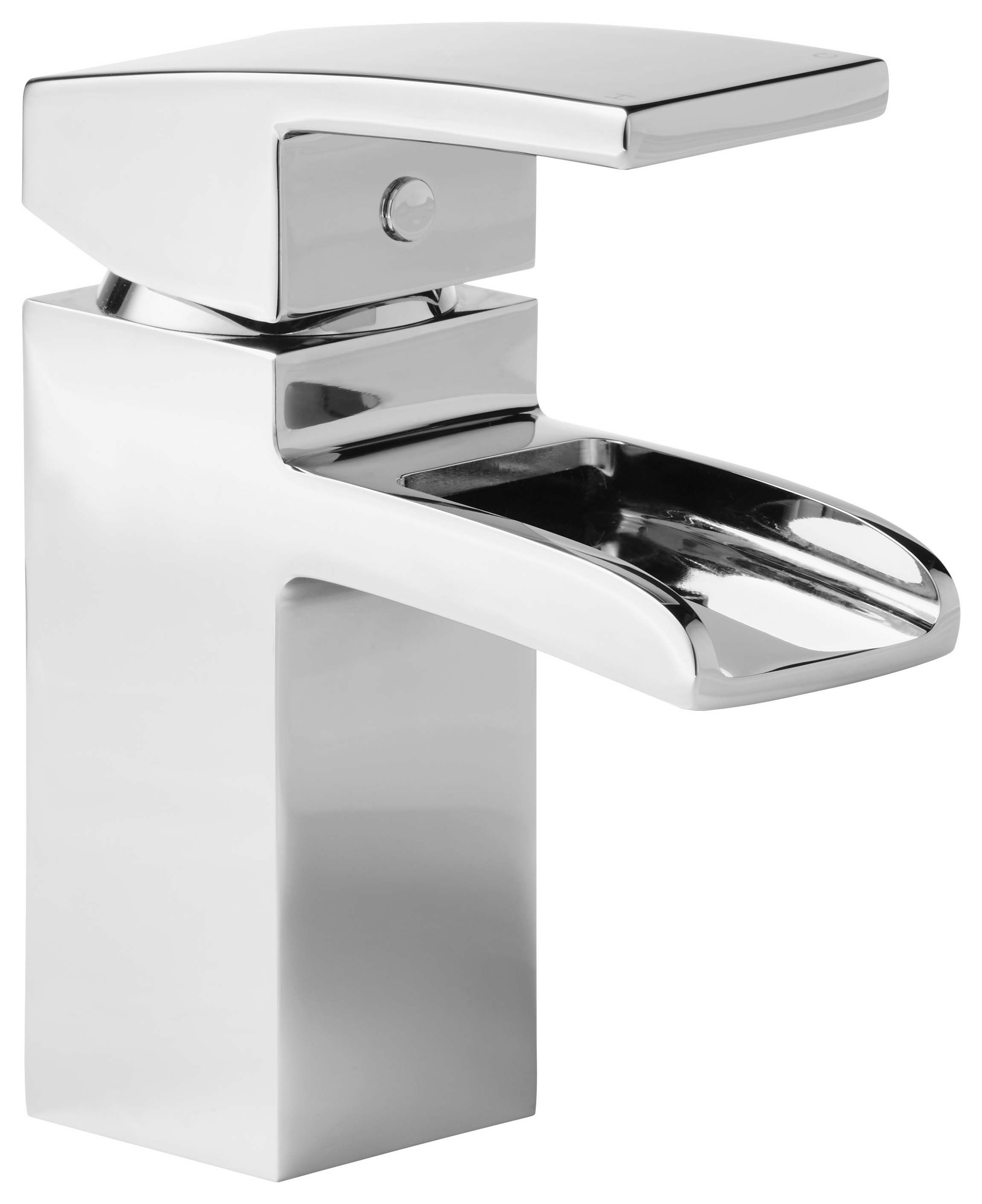 Image of Wickes Waterfall Mono Basin Mixer Tap - Chrome