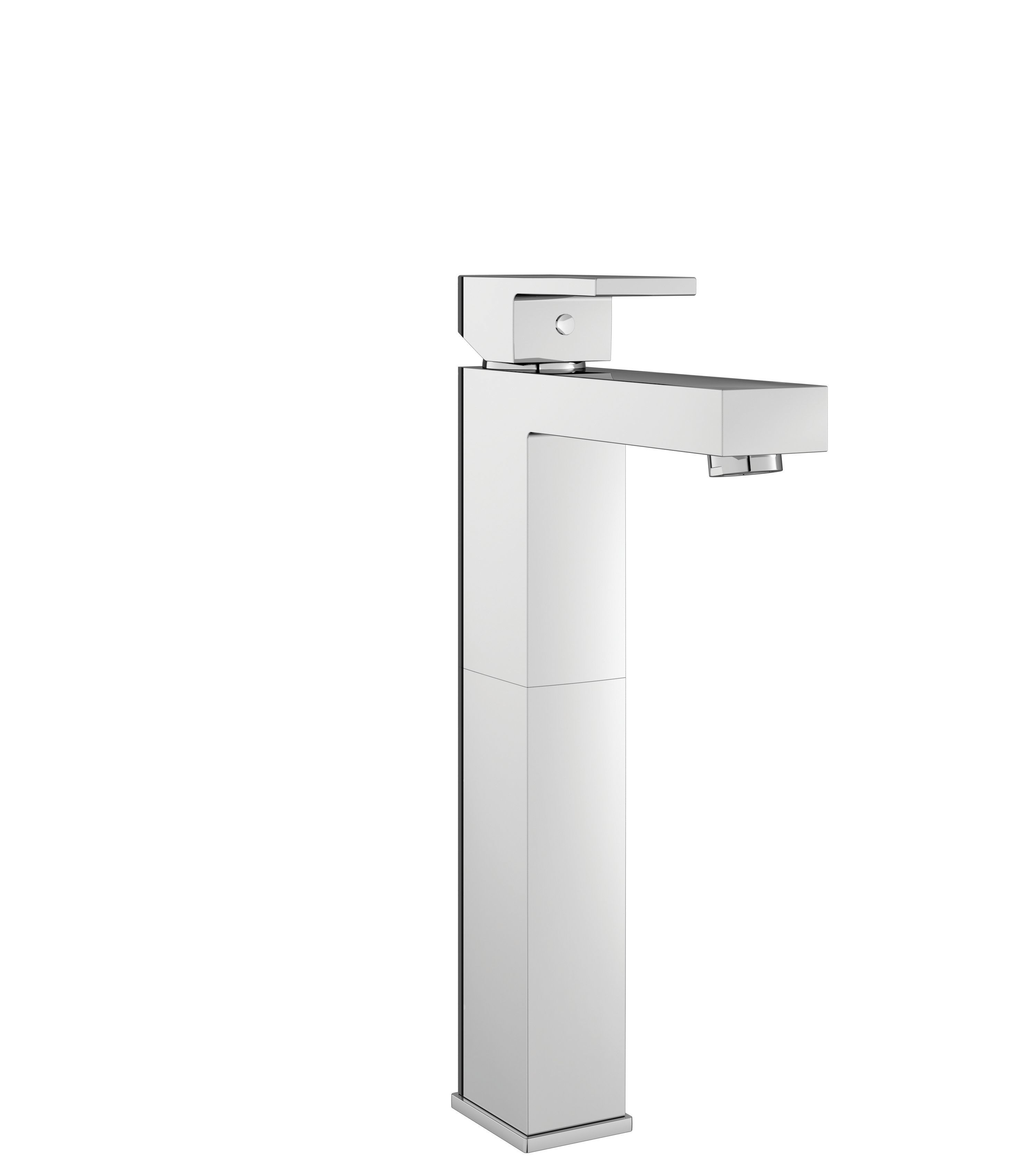 Wickes Cube Tall Mono Basin Mixer Tap - Chrome.