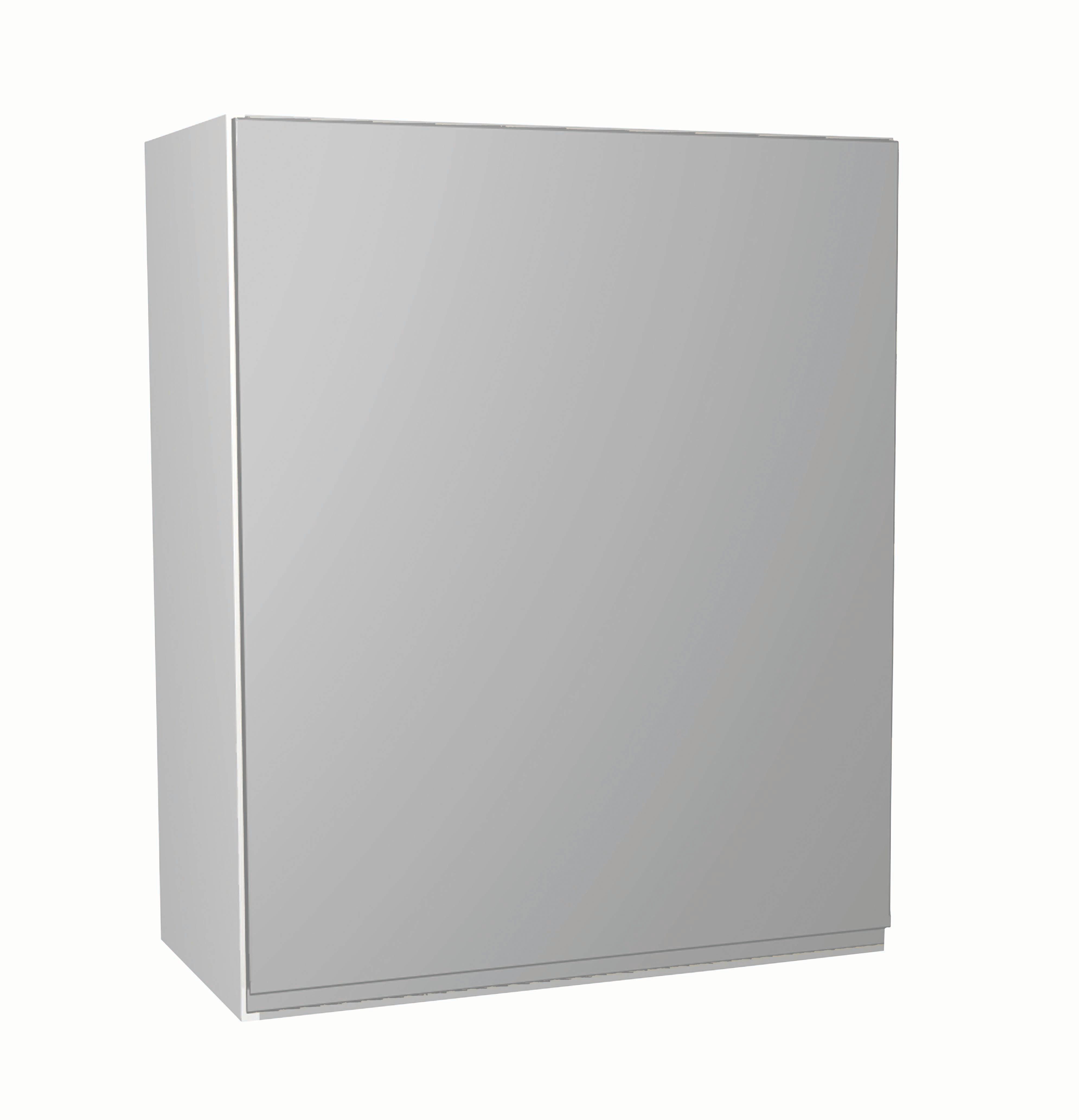 Image of Wickes Madison Grey Gloss Handleless Wall Unit - 600mm