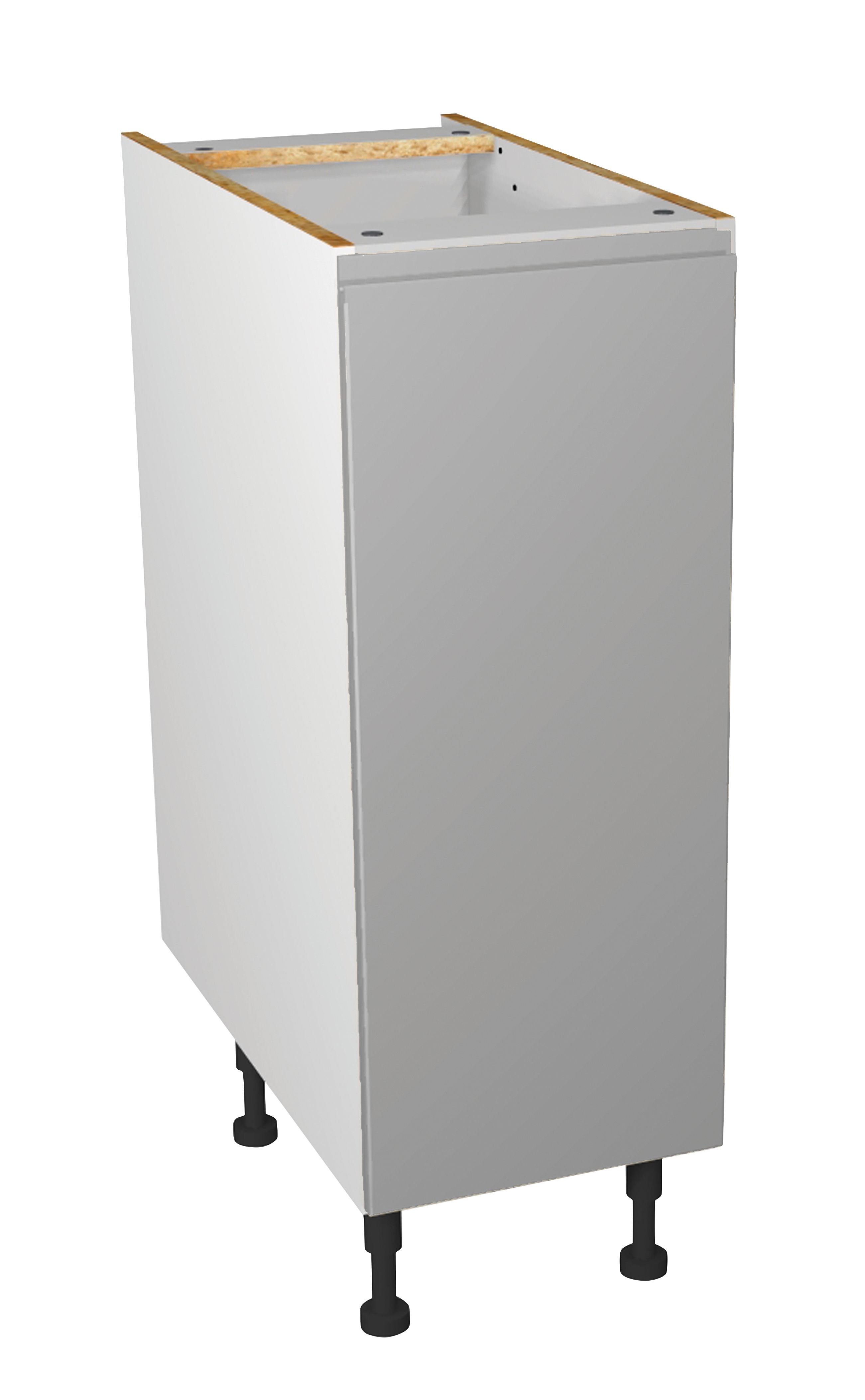 Image of Wickes Madison Grey Gloss Handleless Base Unit - 300mm