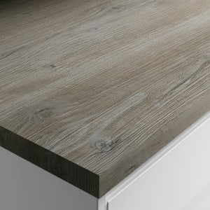 Wickes Wood Effect Laminate Worktop Upstand - Mystic Pine 70 x 12mm x 3m