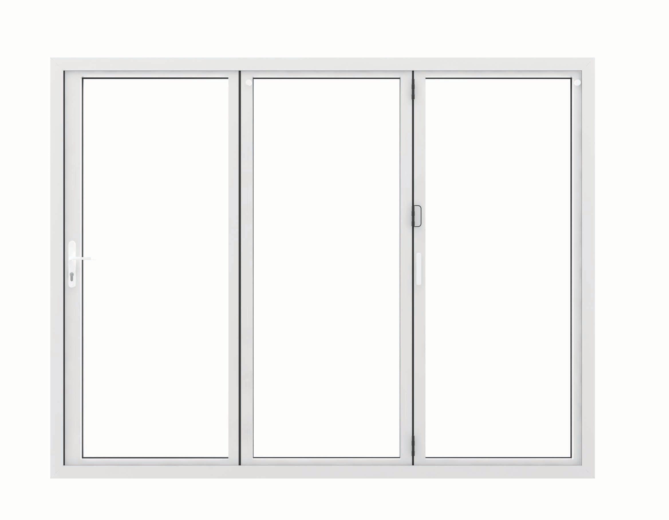 JCI Aluminium Left Opening White Bi-Fold Door - 2990mm