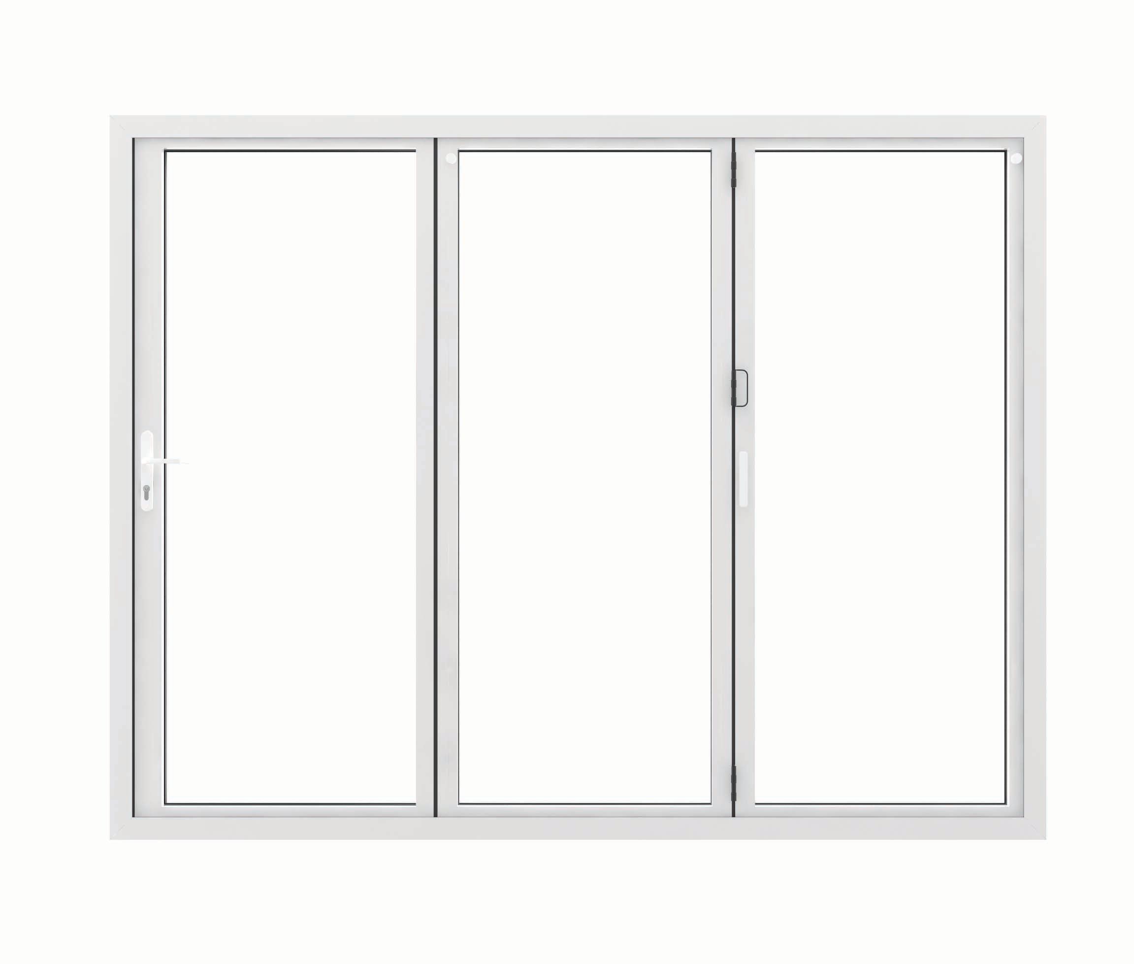 JCI Aluminium Right Opening White Bi-Fold Door - 2690mm