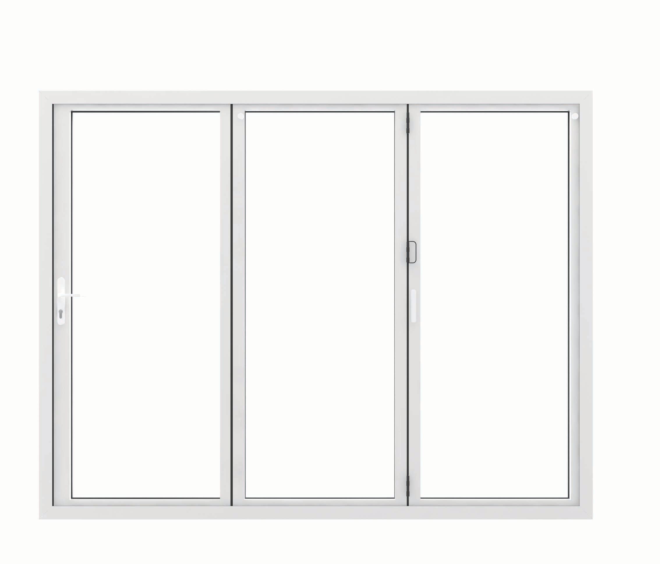 JCI Aluminium Right Opening White Bi-Fold Door - 2990mm