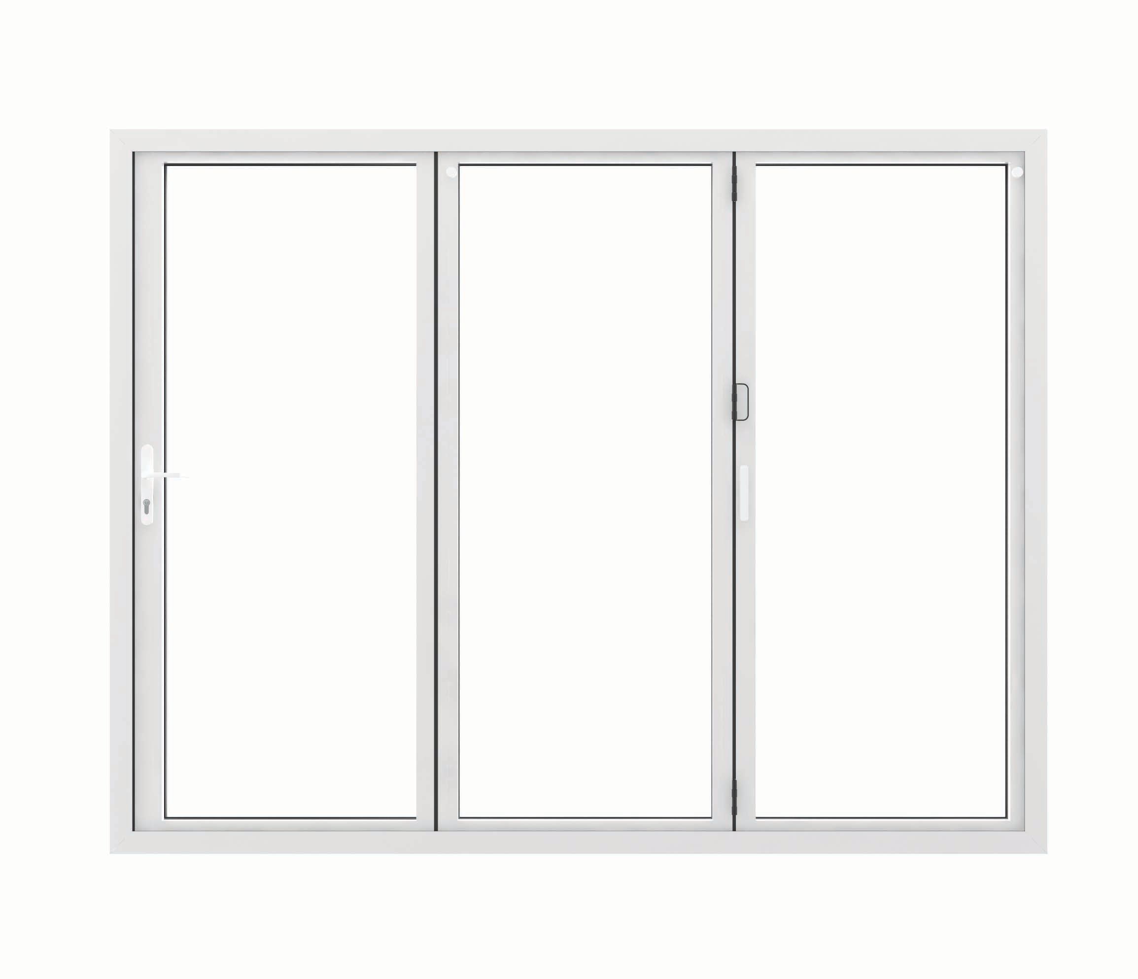 Image of JCI Aluminium Left Opening White Bi-Fold Door - 2390mm