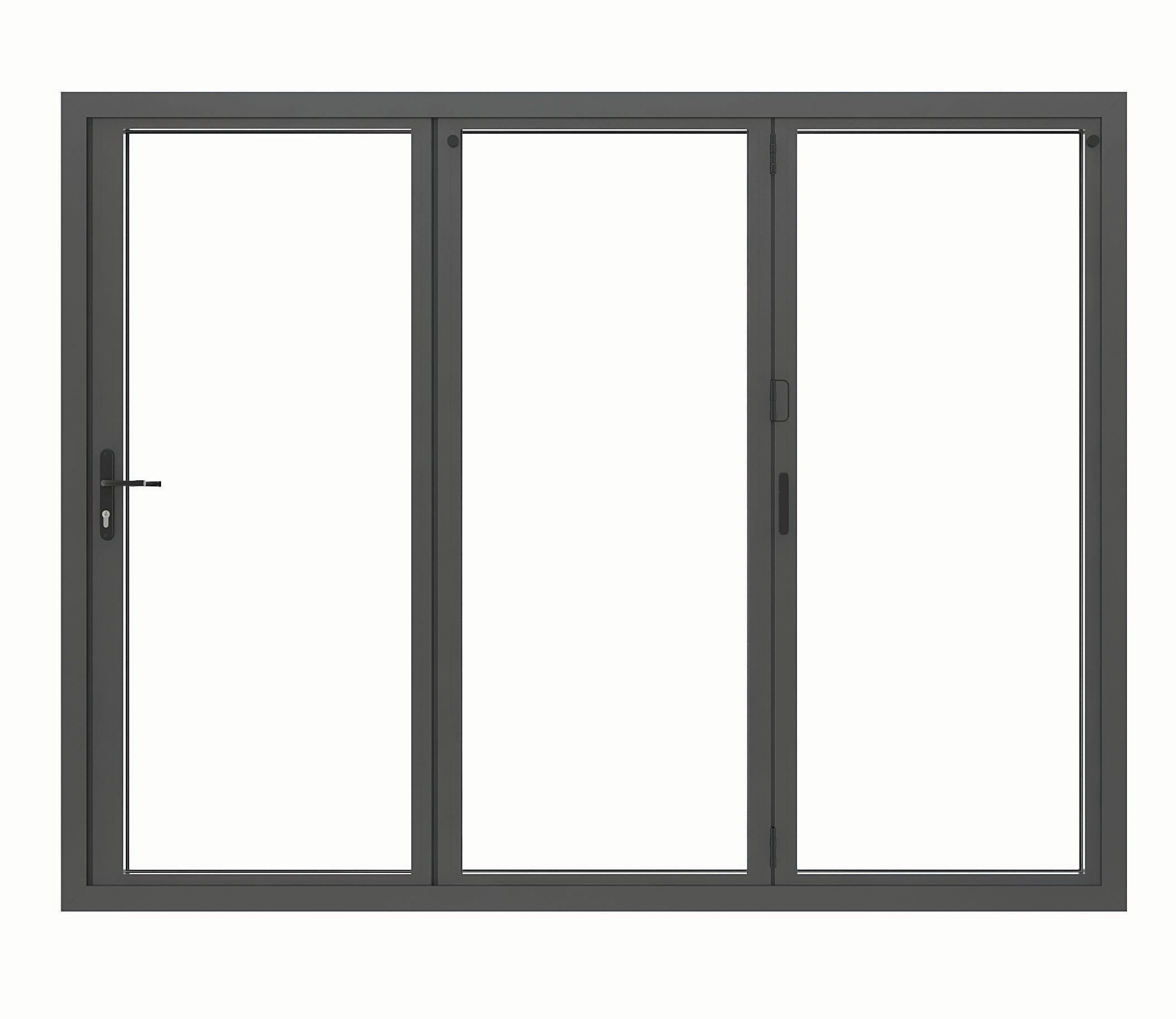 Image of JCI Aluminium Left Opening Grey Bi-Fold Door - 2990mm