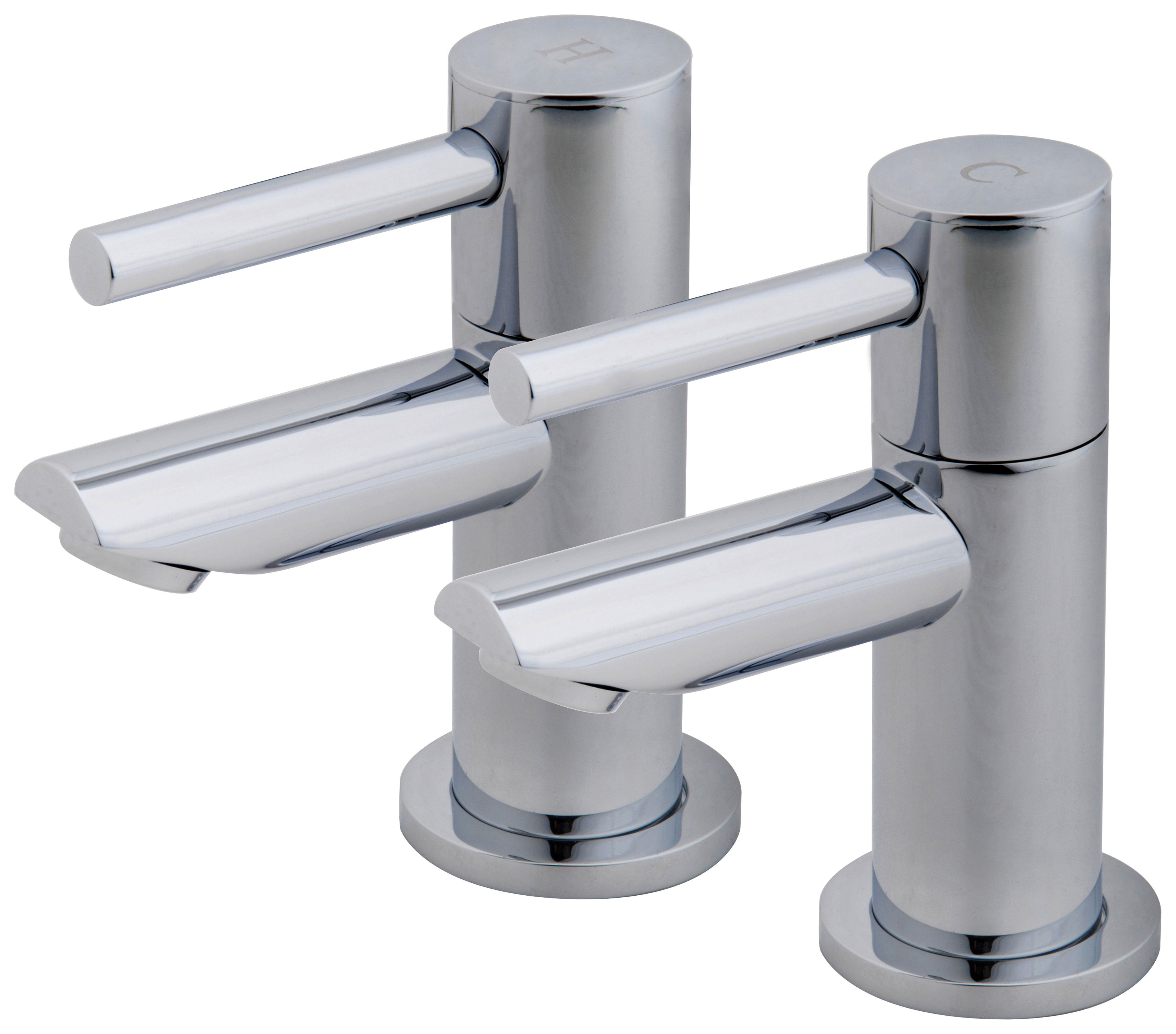 Image of Wickes Mirang Chrome Bath Taps