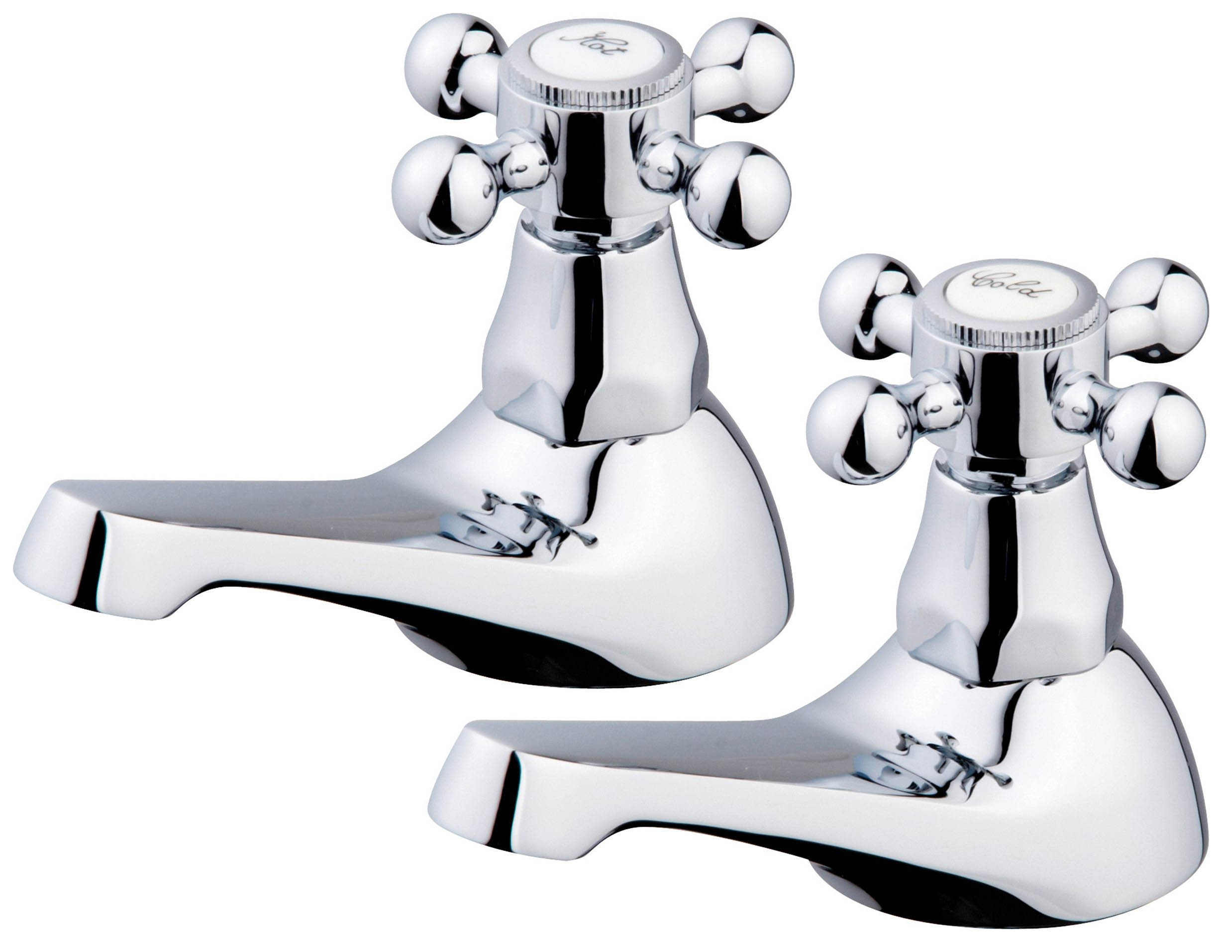 Image of Wickes Classic Chrome Bath Taps