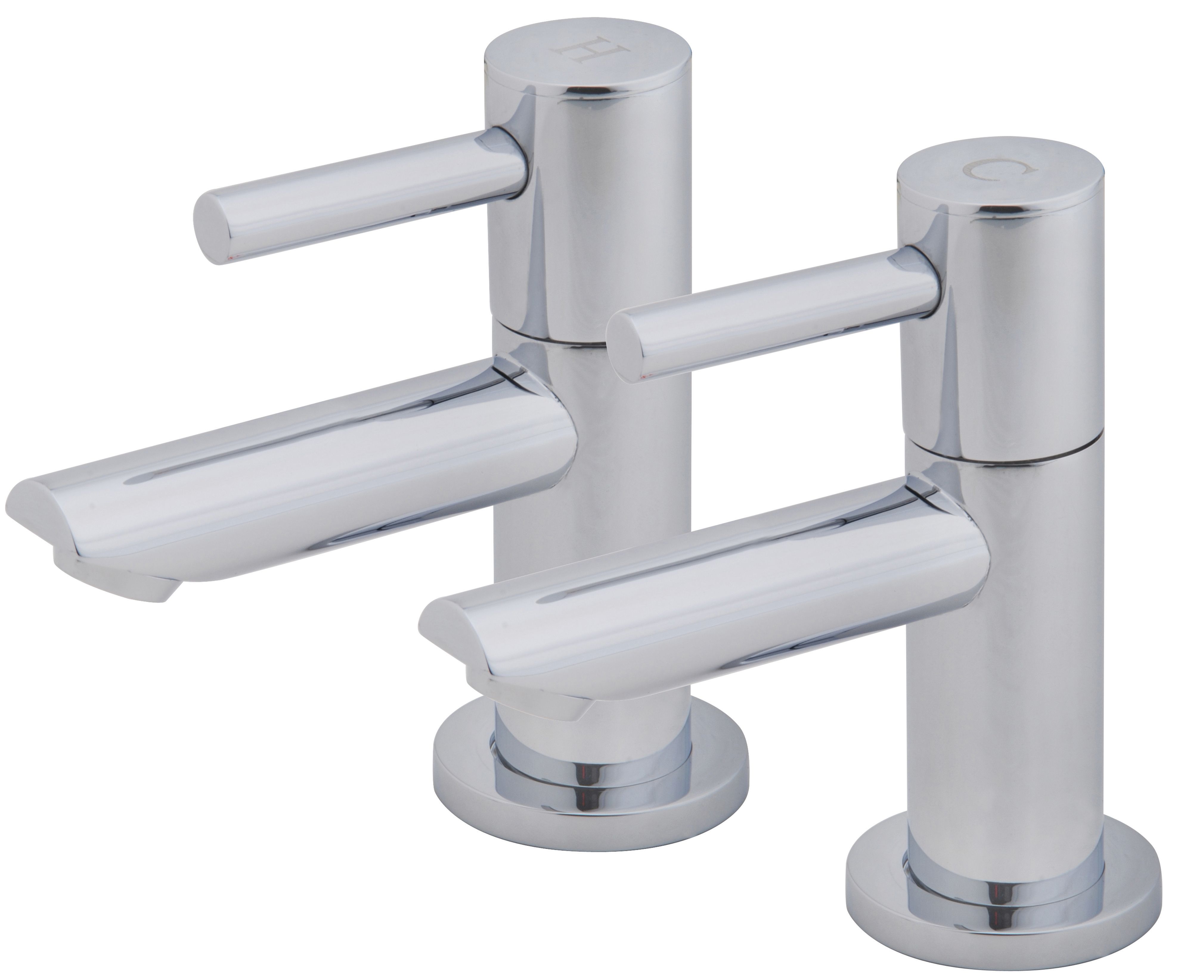 Image of Wickes Mirang Chrome Basin Taps