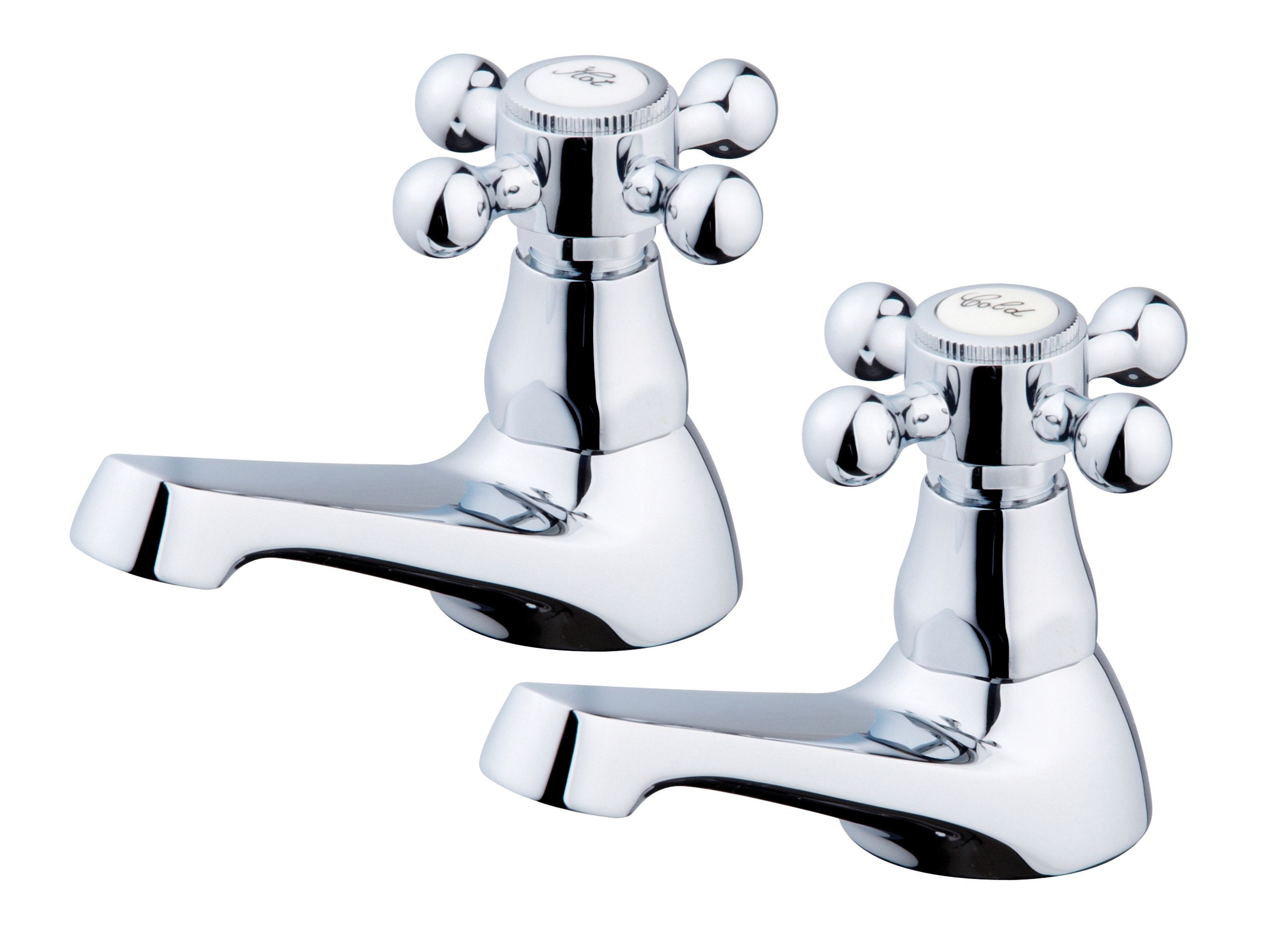 Image of Wickes Classic Chrome Basin Taps