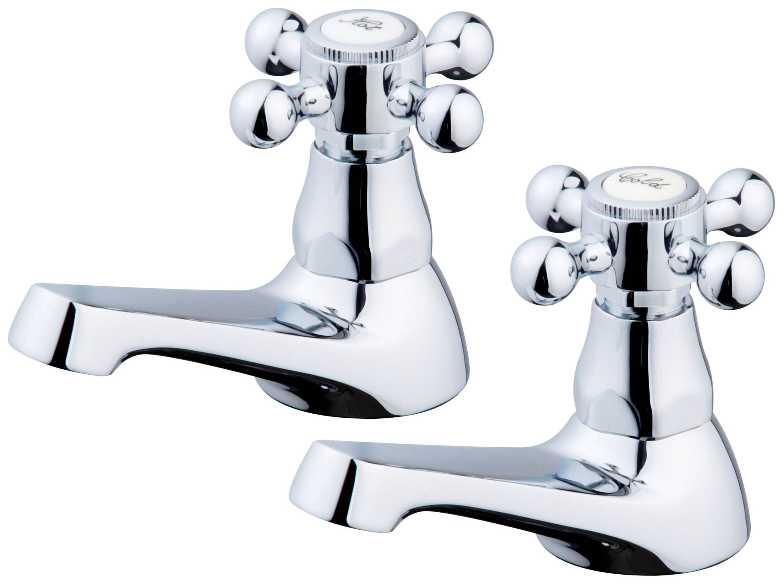 Image of Wickes Classic Chrome Basin Taps